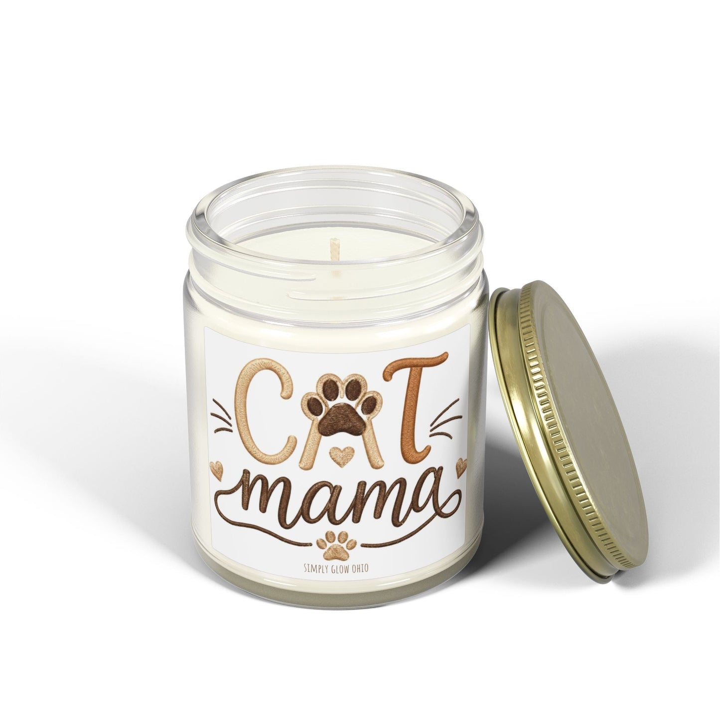 Scented Candles, Coconut Apricot Wax (4oz, 9oz) - Simply Glow Ohio