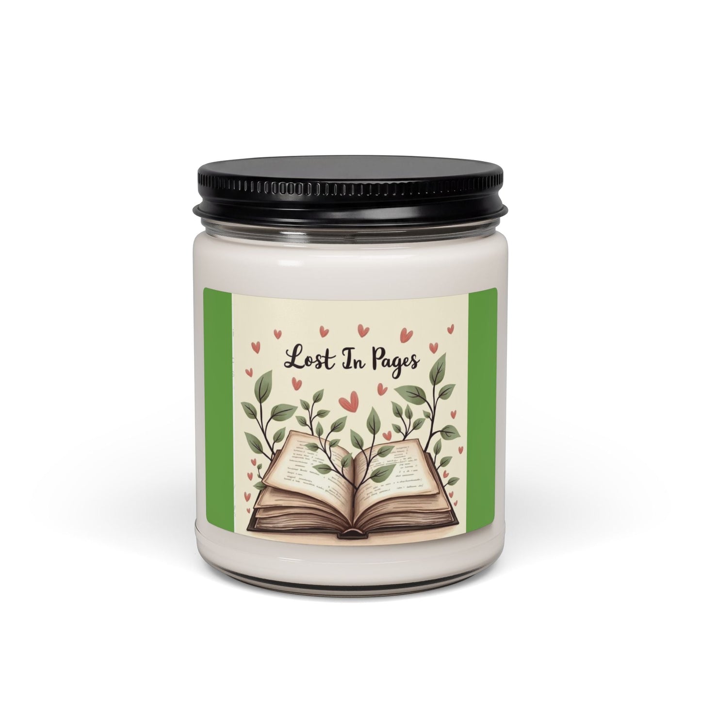 Scented Soy Candle, 9oz Lost in Pages, for book lovers - Simply Glow Ohio