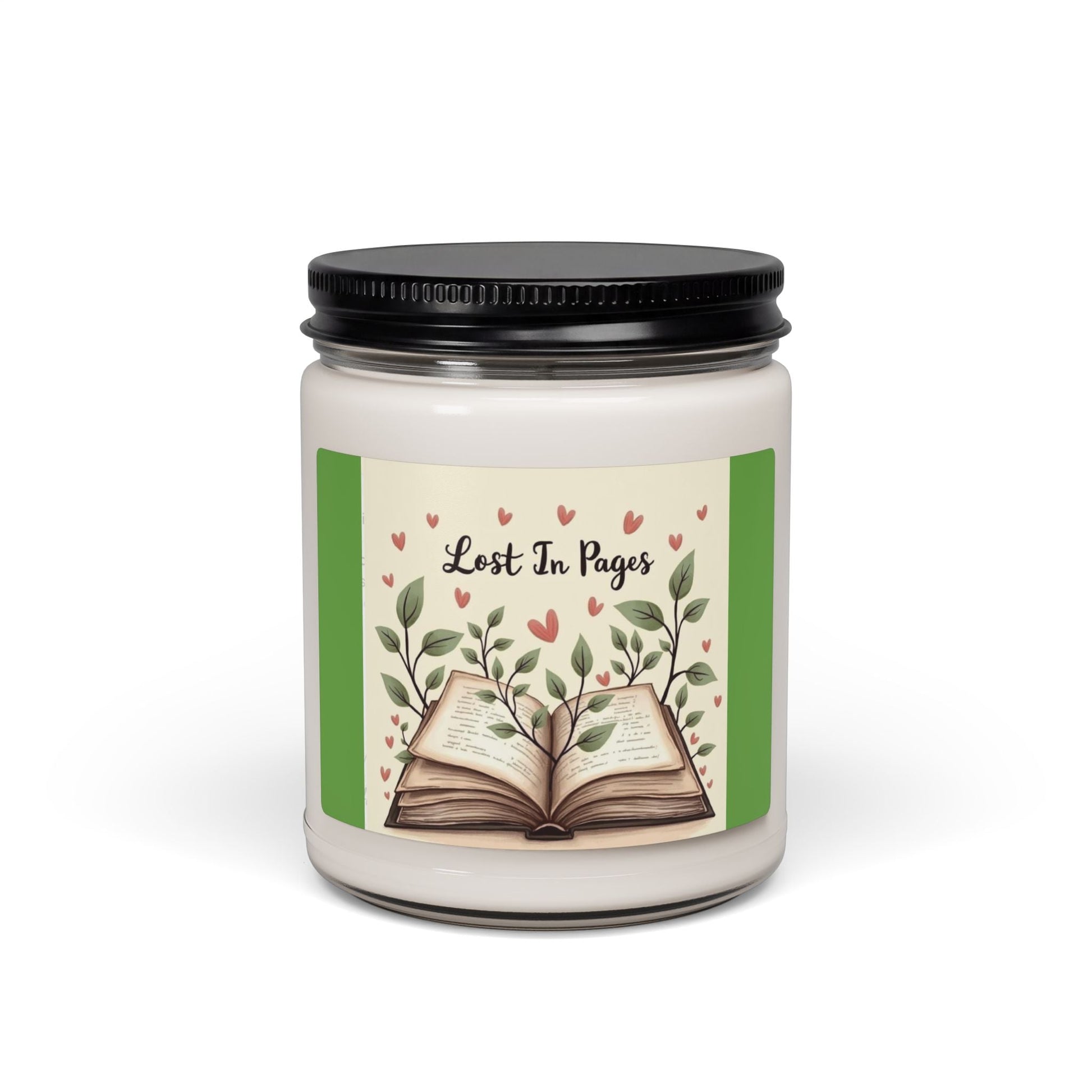 Scented Soy Candle, 9oz Lost in Pages, for book lovers - Simply Glow Ohio