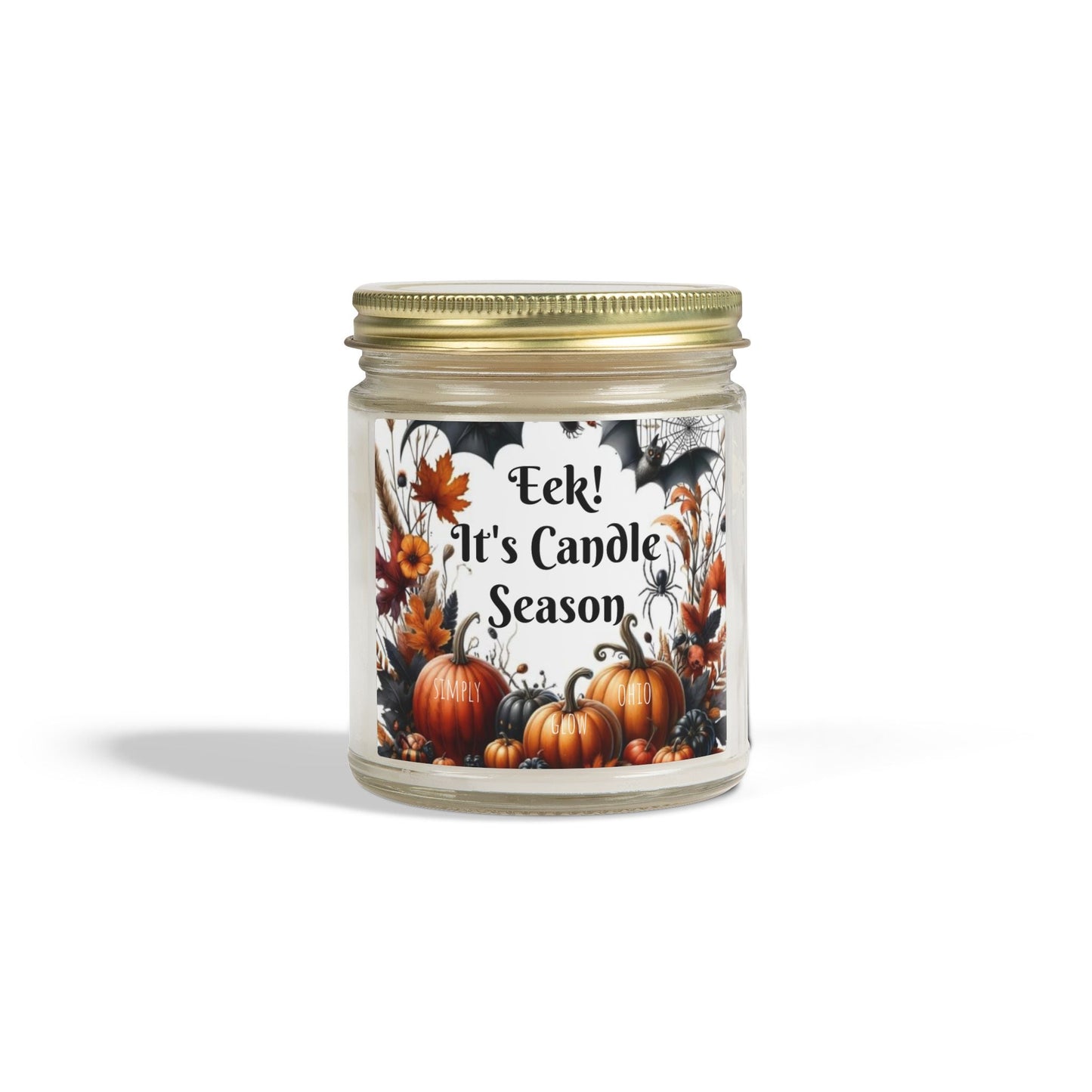 Scented Candles, Coconut Apricot Wax (4oz, 9oz) Halloween - Simply Glow Ohio