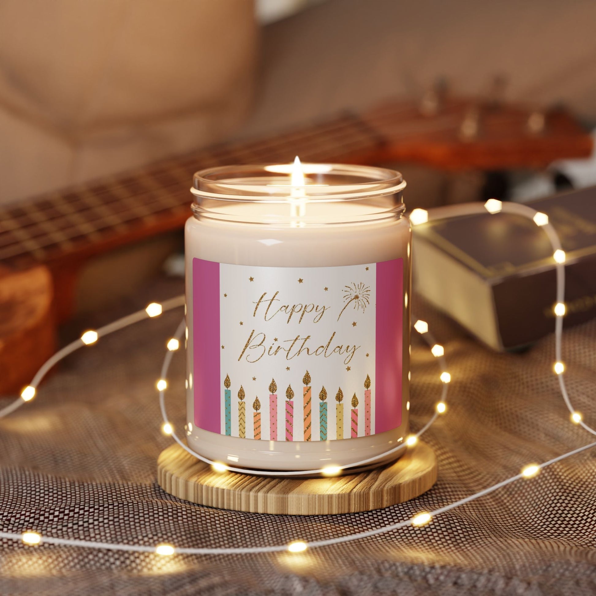 Scented Soy Candle, 9oz, Happy Birthday, gift - Simply Glow Ohio