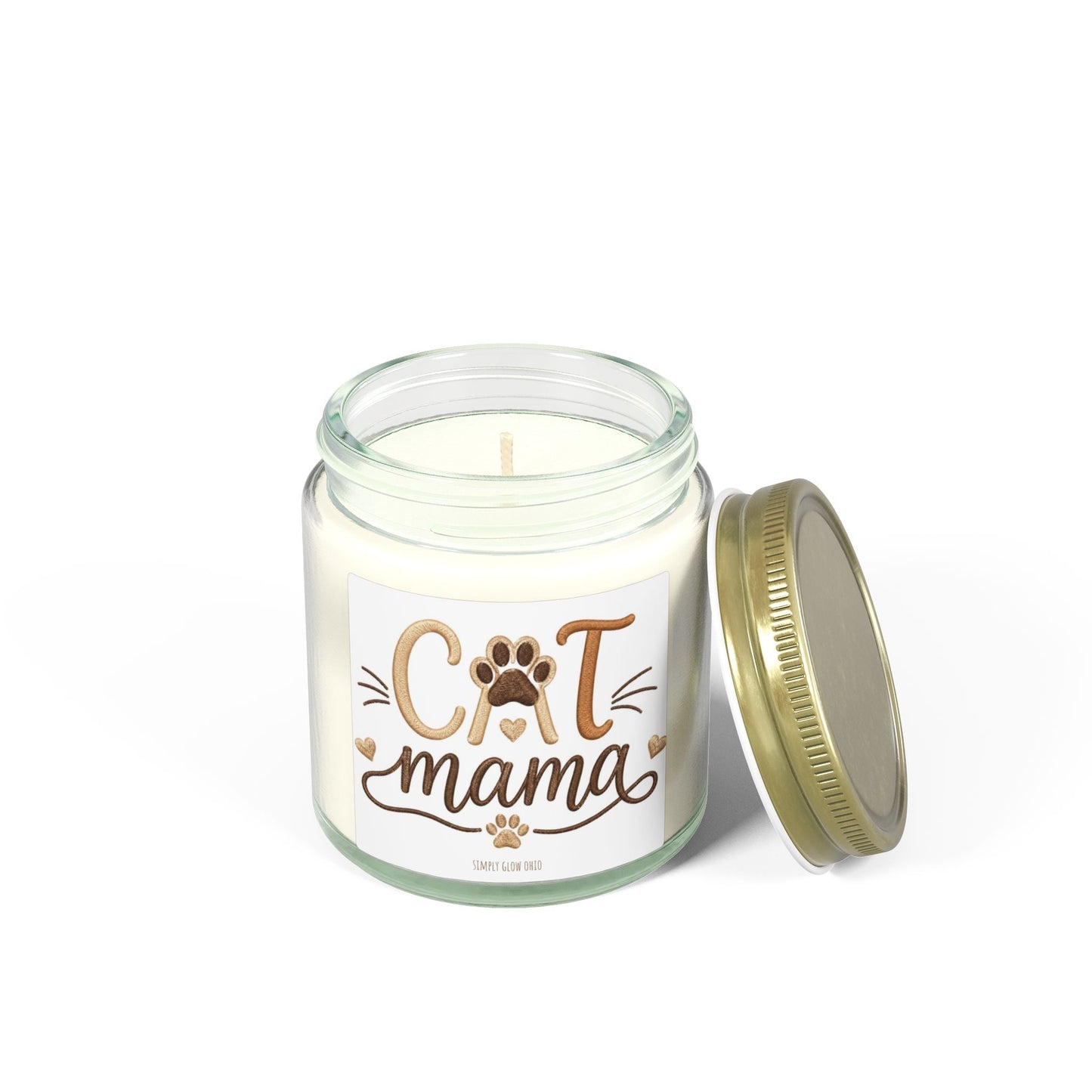 Scented Candles, Coconut Apricot Wax (4oz, 9oz) - Simply Glow Ohio