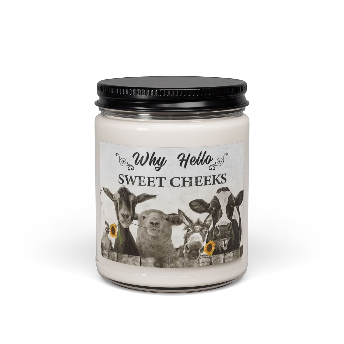 Scented Soy Candle, 9oz, farm, farmhouse decor - Simply Glow Ohio