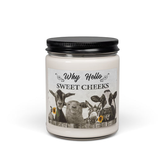 Scented Soy Candle, 9oz, farm, farmhouse decor - Simply Glow Ohio