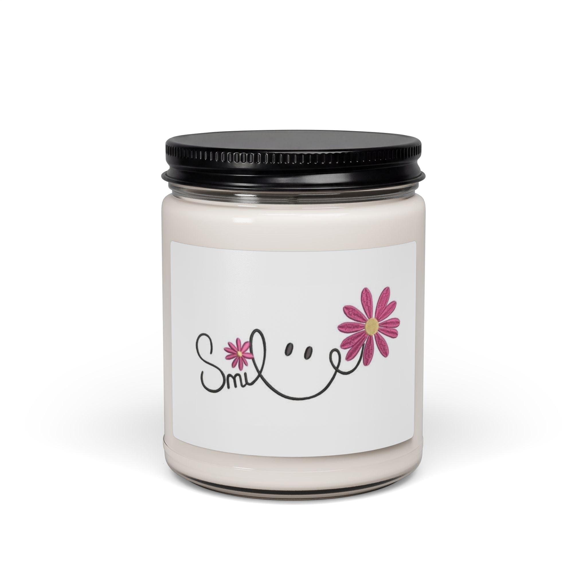 Scented Soy Candle, 9oz, Smile, inspirational, affirmation - Simply Glow Ohio