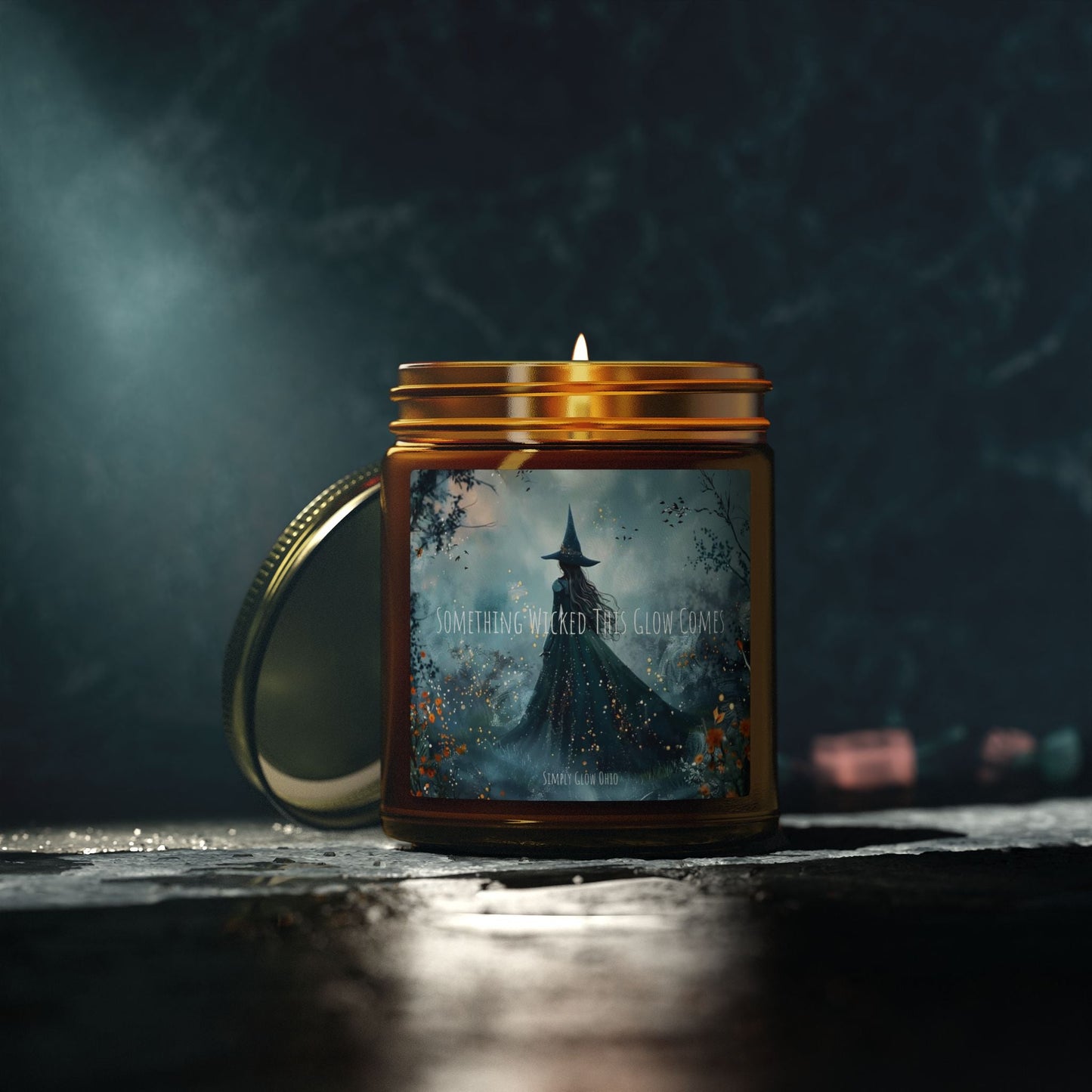 Scented Candles, Coconut Apricot Wax (4oz, 9oz) Halloween - Simply Glow Ohio