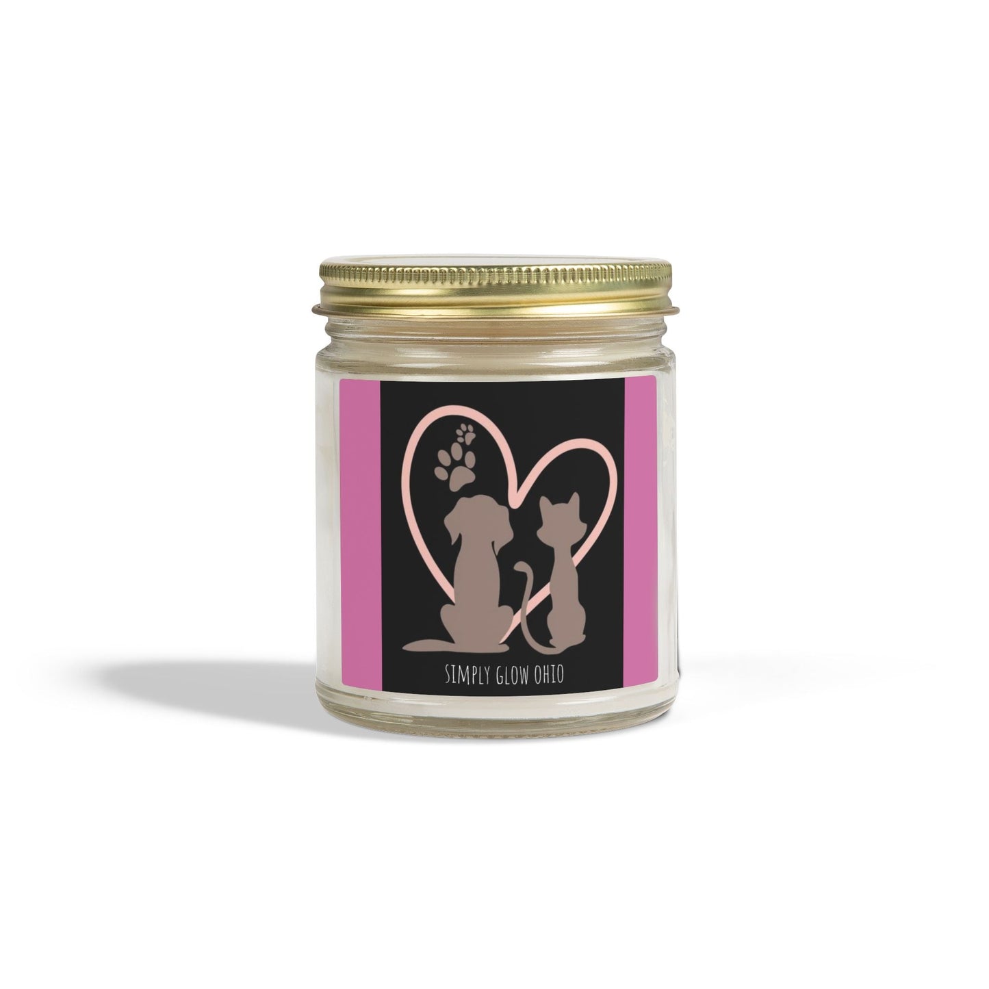 Scented Candles, Coconut Apricot Wax (4oz, 9oz) - Simply Glow Ohio