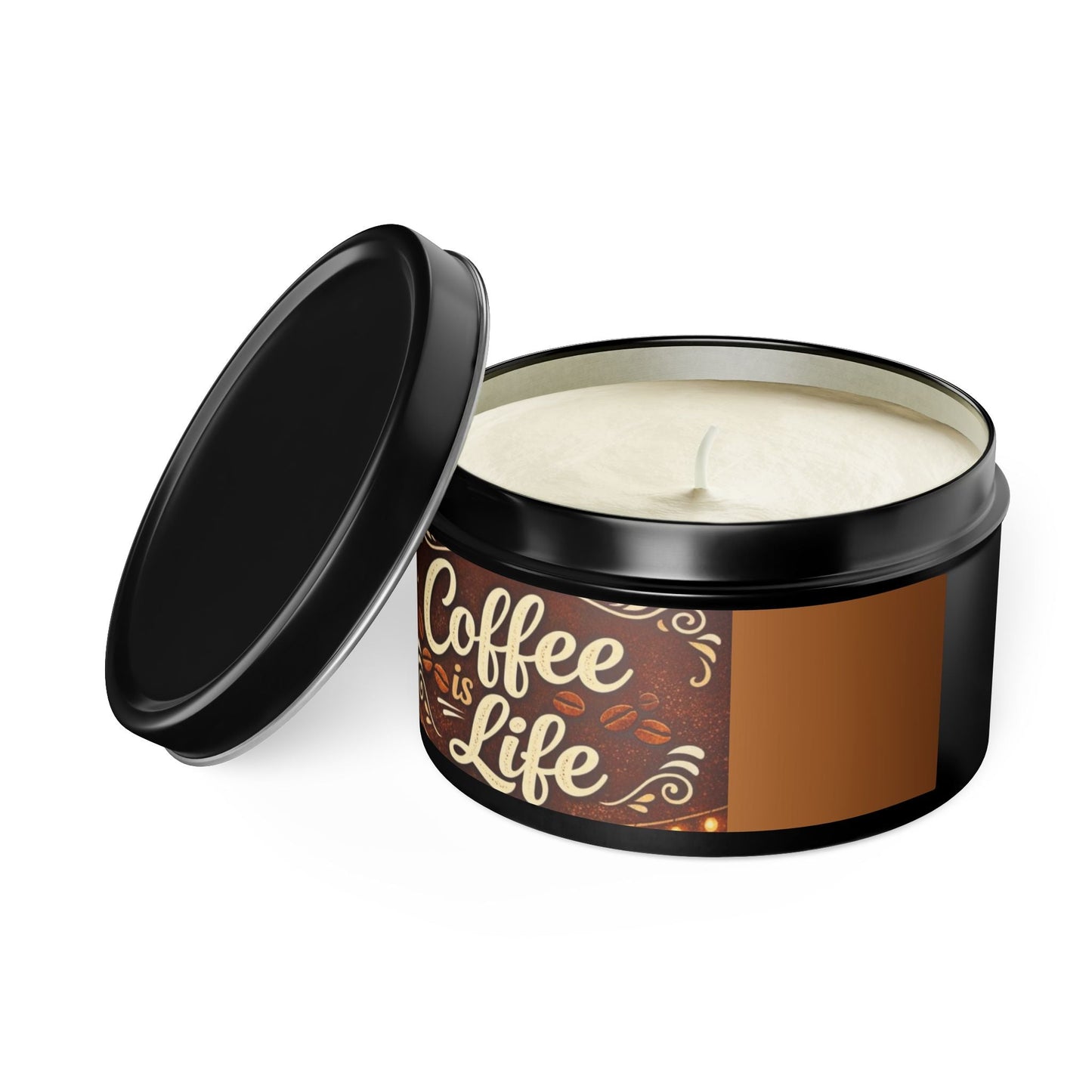 4/8oz Tins, Coconut Soy Candles, for coffee lovers - Simply Glow Ohio