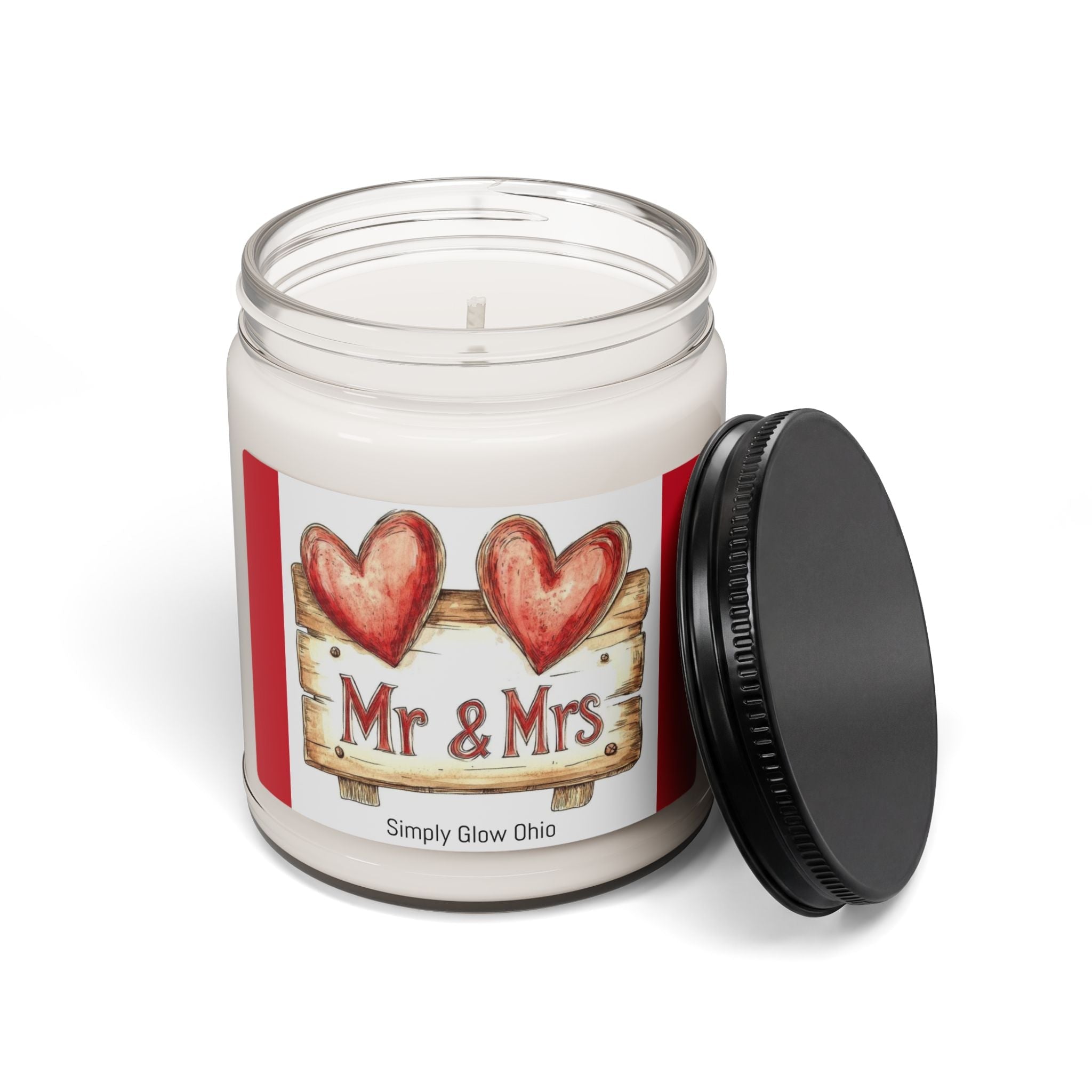 Scented Soy Candle, 9oz, wedding, anniversary gift, home decor - Simply Glow Ohio