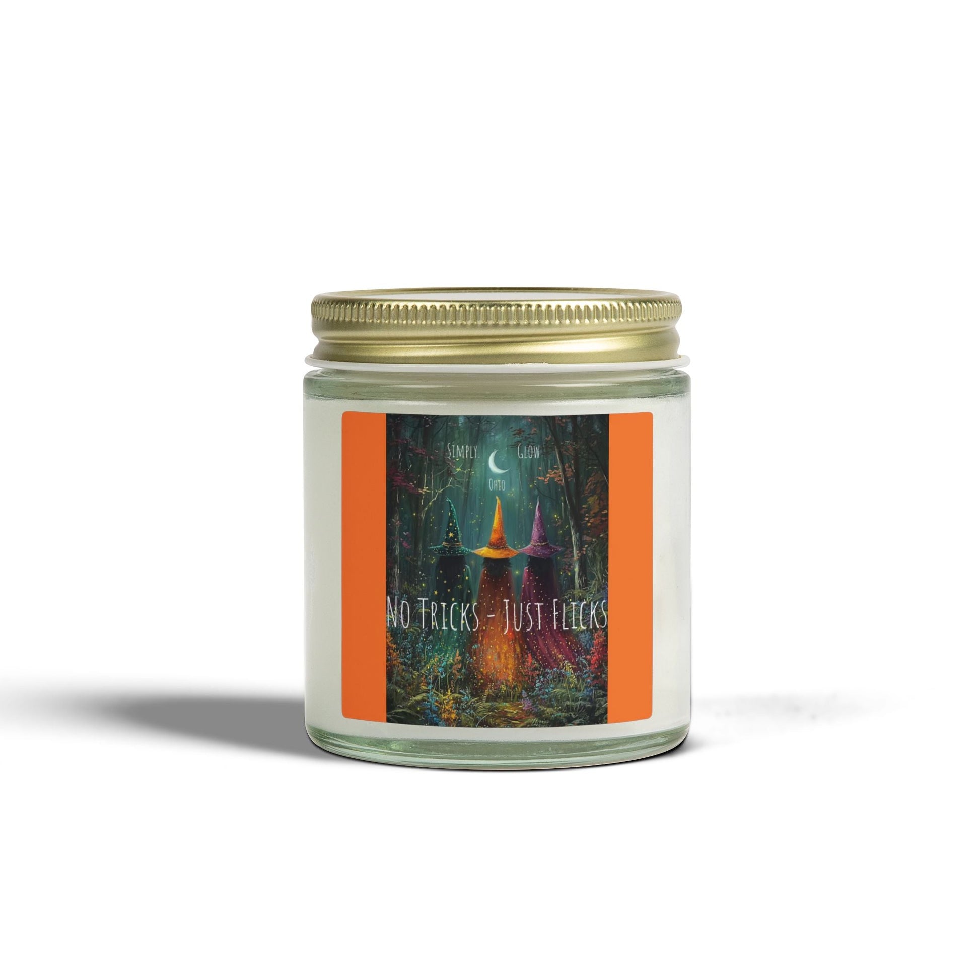 Scented Candles, Coconut Apricot Wax (4oz, 9oz) Halloween - Simply Glow Ohio