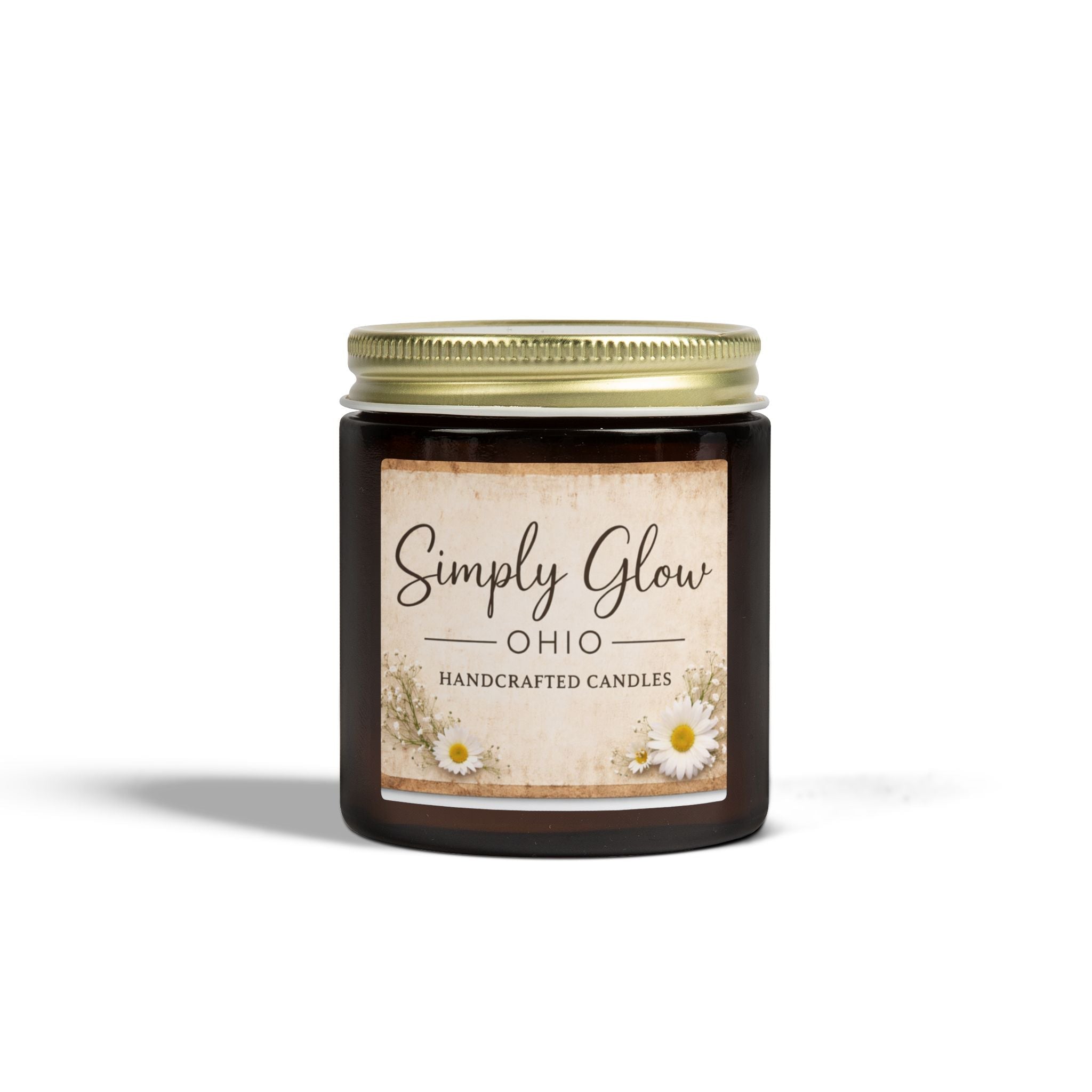 Scented Candles, Coconut Apricot Wax (4oz, 9oz) - Simply Glow Ohio