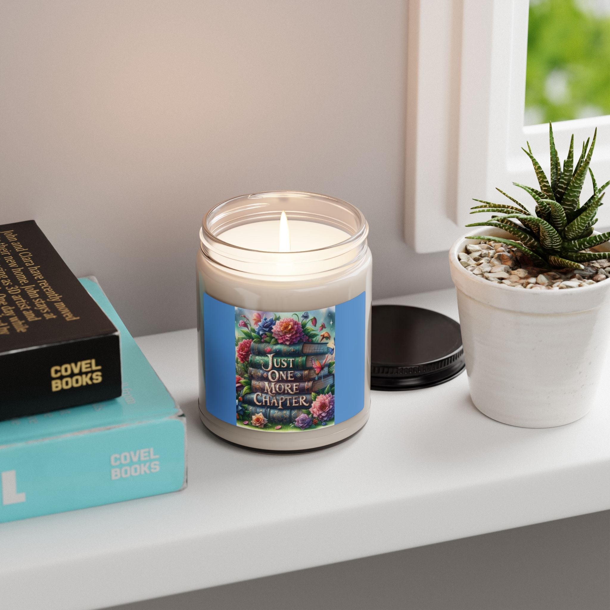 Scented Soy Candle, 9oz, book lover, home decor - Simply Glow Ohio