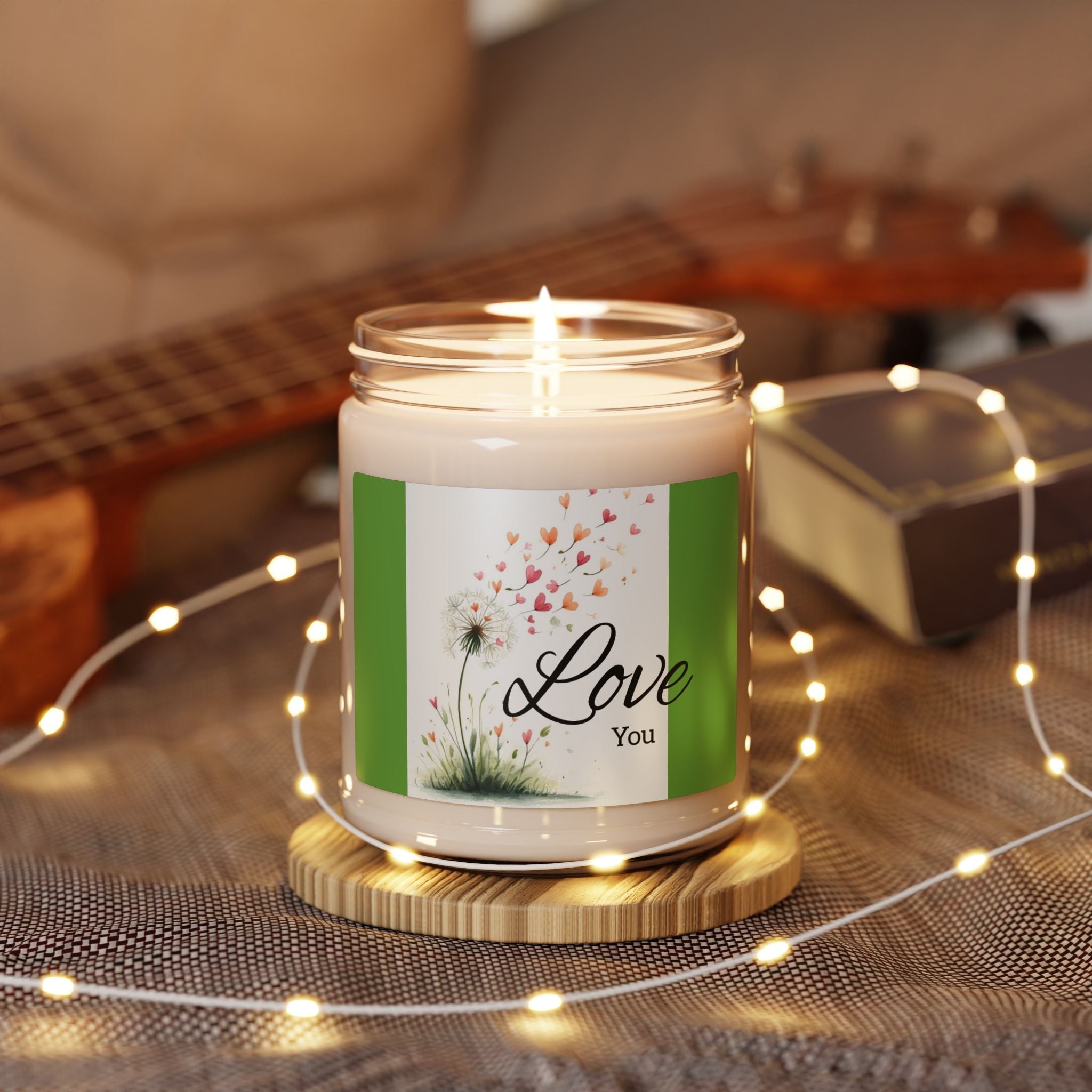 Scented Soy Candle, 9oz Love You, inspired design - Simply Glow Ohio