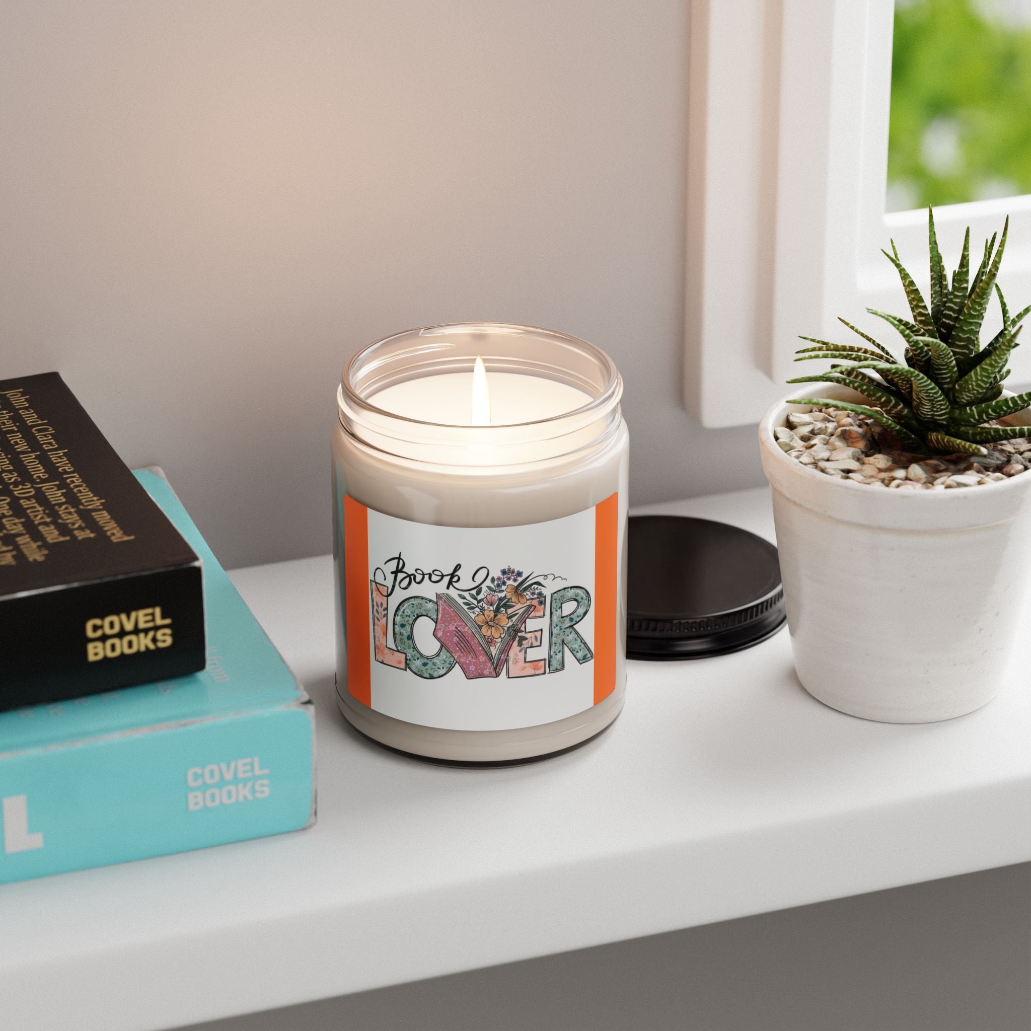 Scented Soy Candle, 9oz, Book lovers - Simply Glow Ohio