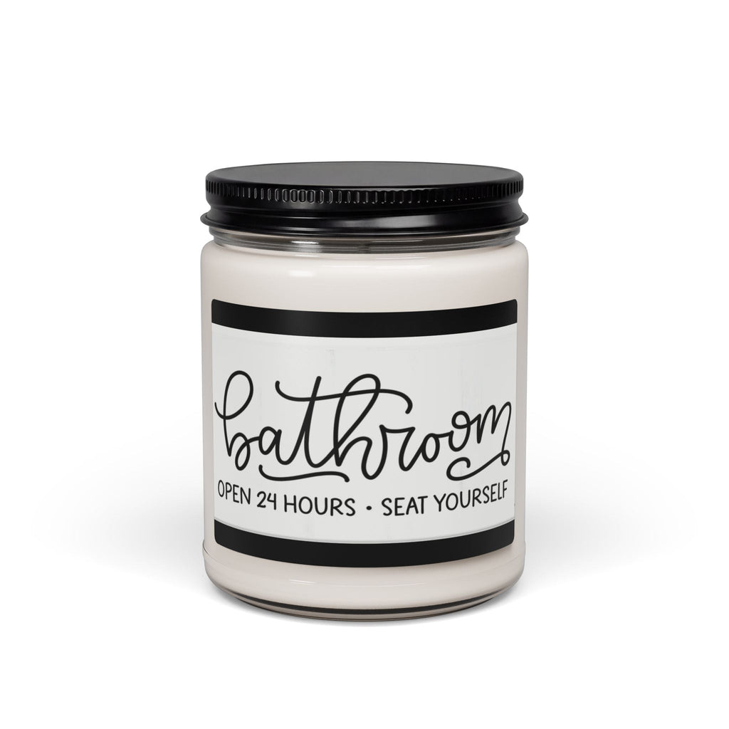 Scented Soy Candle, 9oz, Bathroom 24/7, decor - Simply Glow Ohio