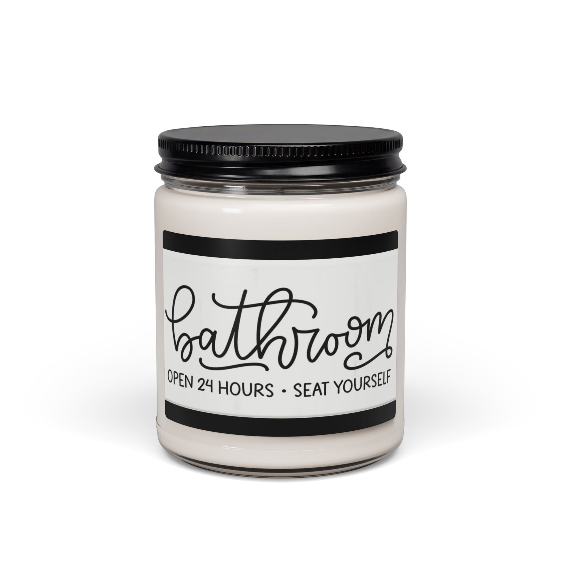 Scented Soy Candle, 9oz, Bathroom 24/7, decor - Simply Glow Ohio