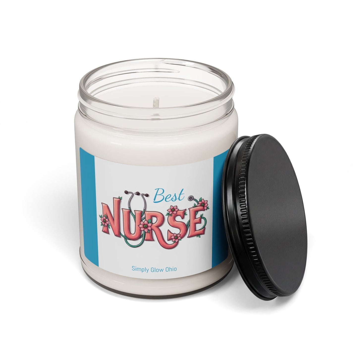 Scented Soy Candle, 9oz, Best Nurse gift - Simply Glow Ohio