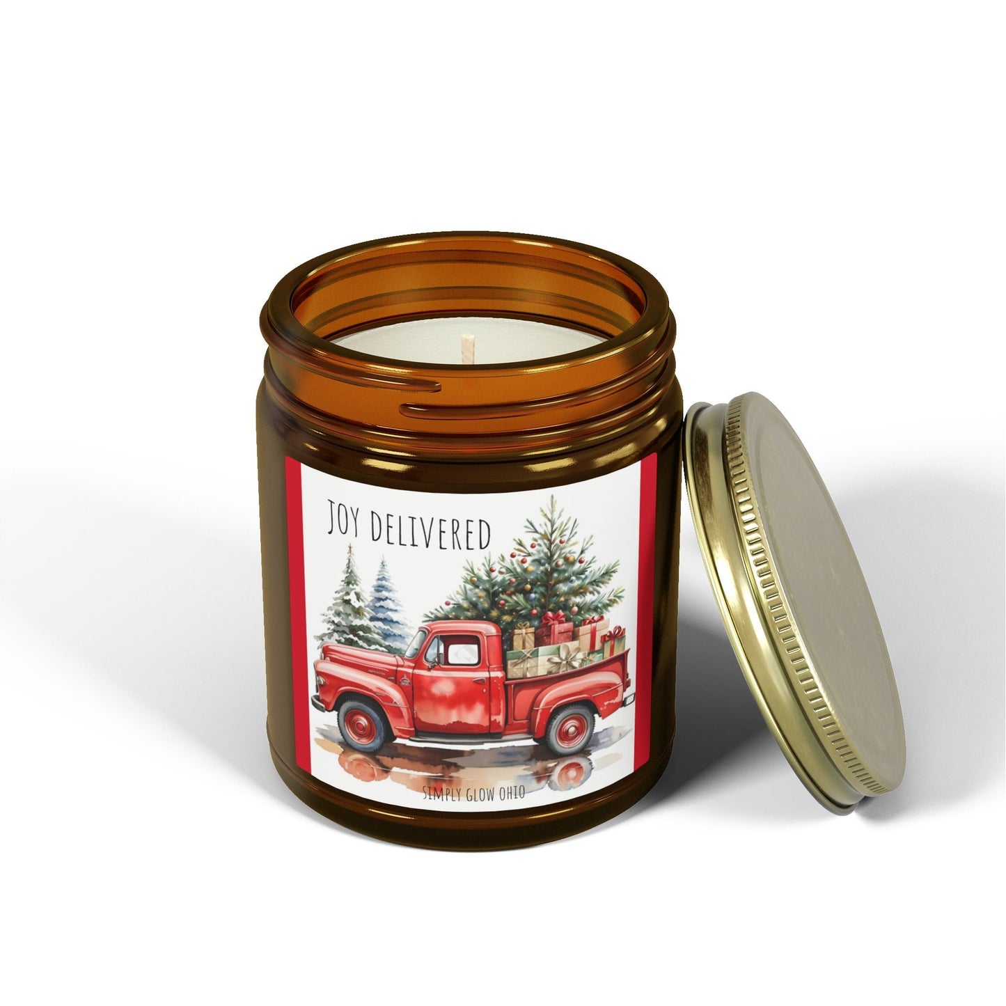 Scented Candles, Coconut Apricot Wax (4oz, 9oz) - Simply Glow Ohio