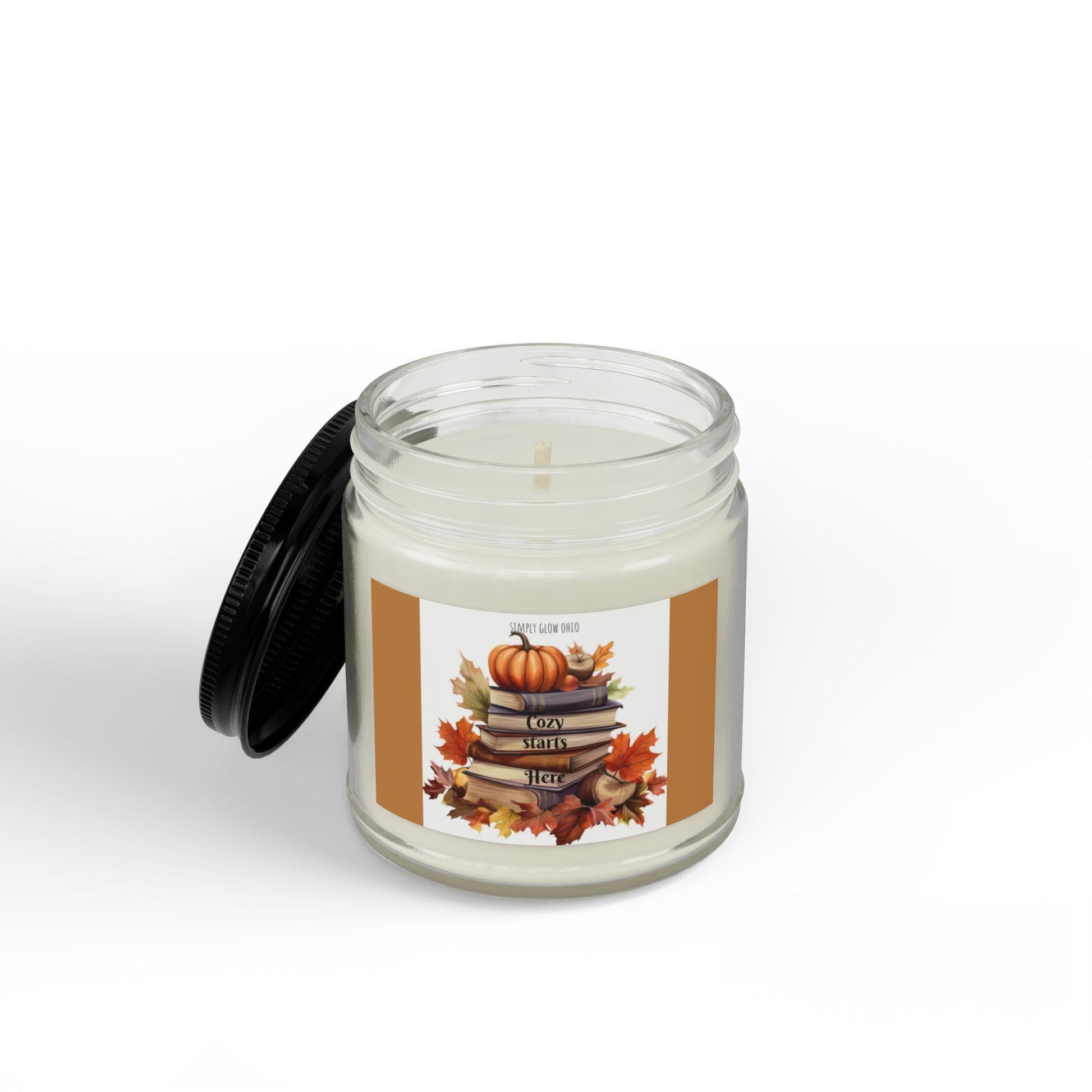 Scented Soy Candles with Black Lid, (4 and 9oz) - Simply Glow Ohio