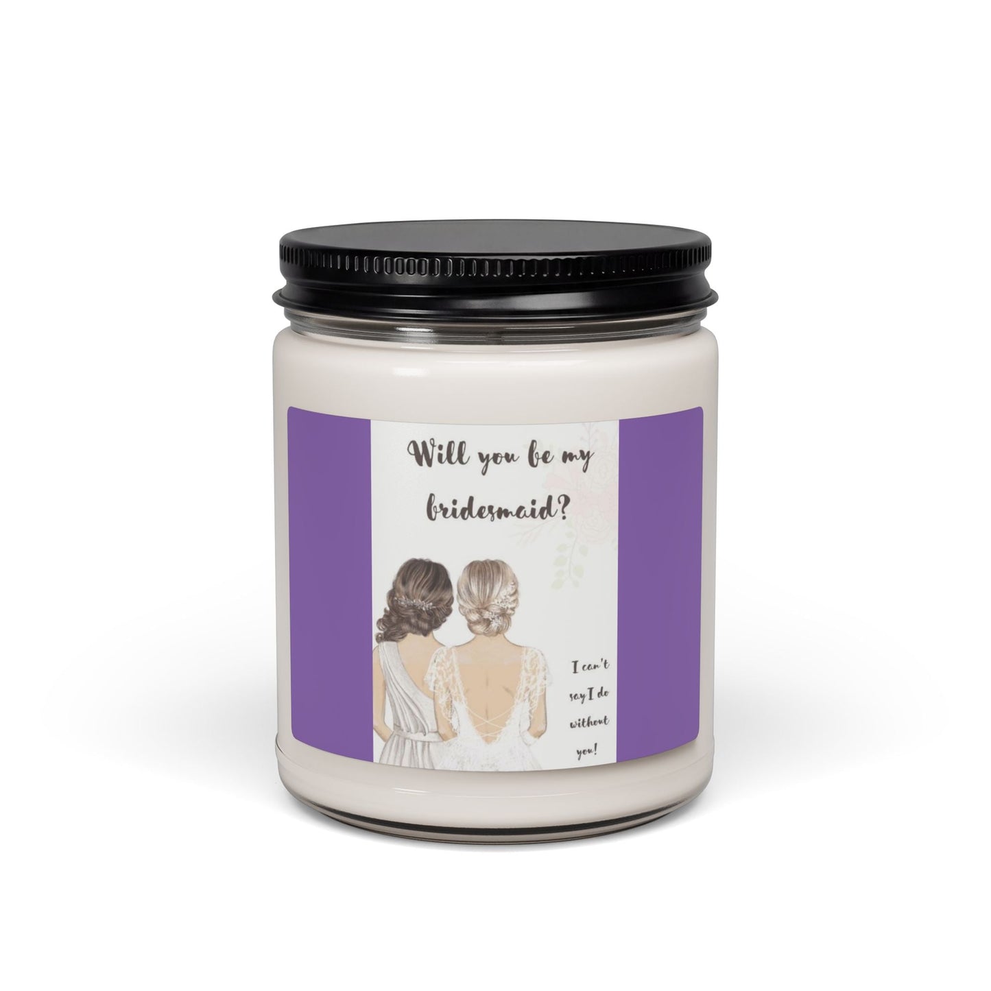 Scented Soy Candle, 9oz, bridesmaid, bridal party gifts - Simply Glow Ohio