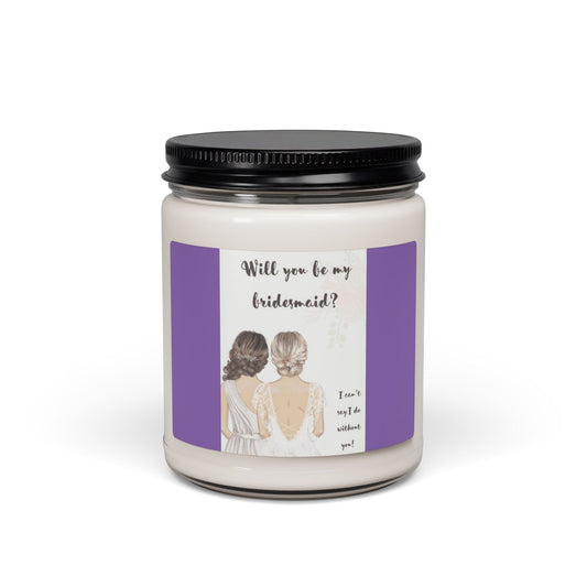 Scented Soy Candle, 9oz, bridesmaid, bridal party gifts - Simply Glow Ohio