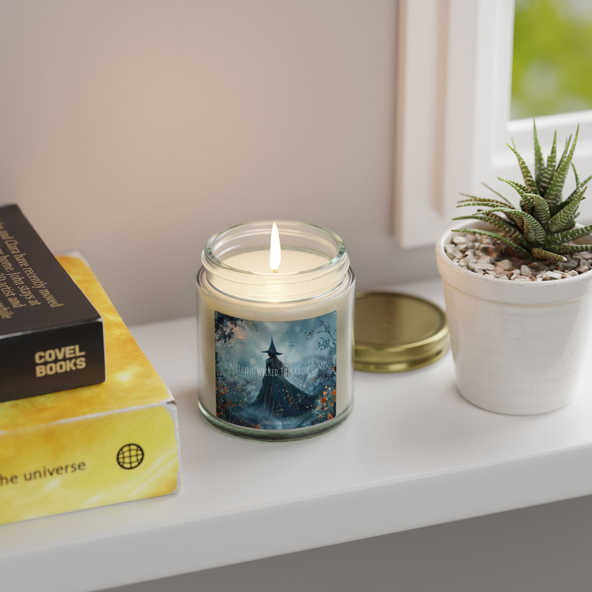 Scented Candles, Coconut Apricot Wax (4oz, 9oz) Halloween - Simply Glow Ohio