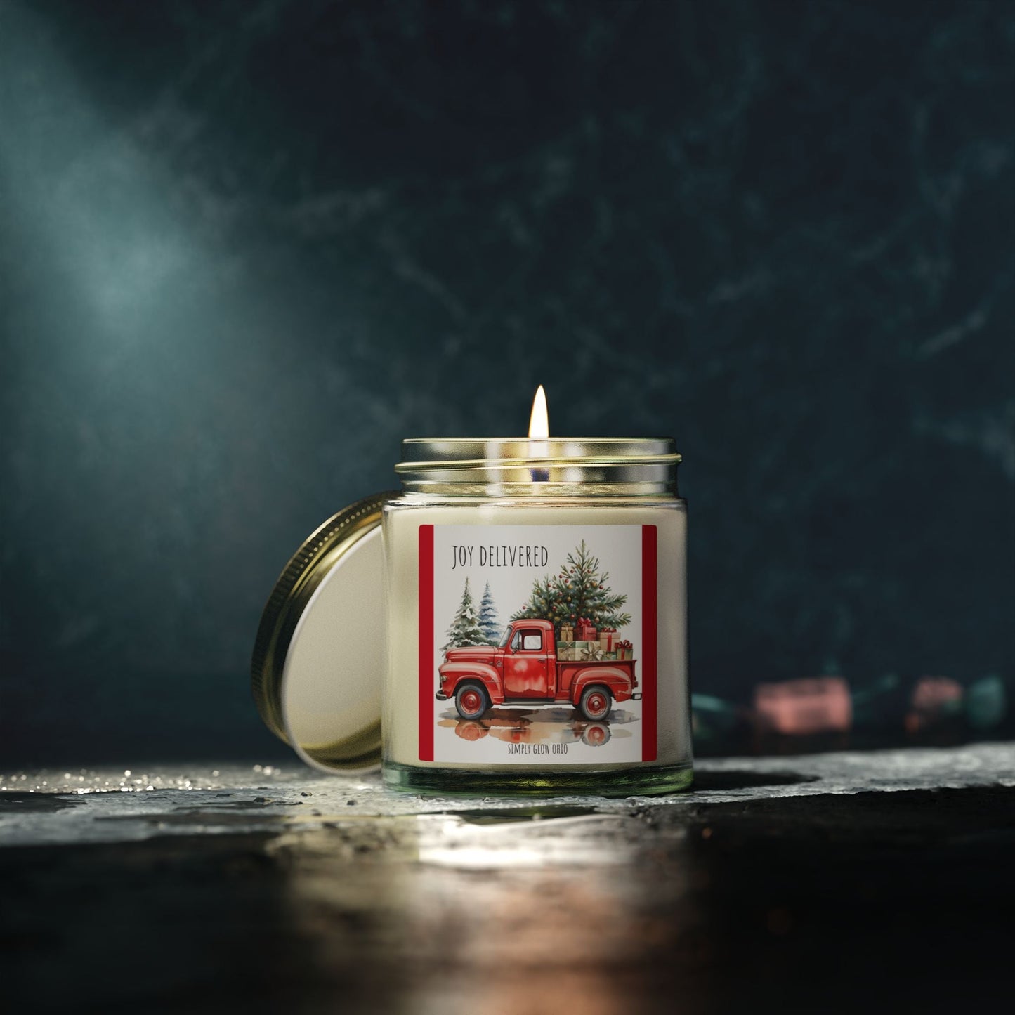 Scented Candles, Coconut Apricot Wax (4oz, 9oz) - Simply Glow Ohio