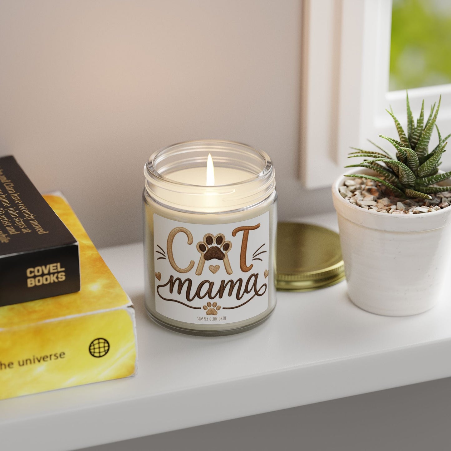 Scented Candles, Coconut Apricot Wax (4oz, 9oz) - Simply Glow Ohio