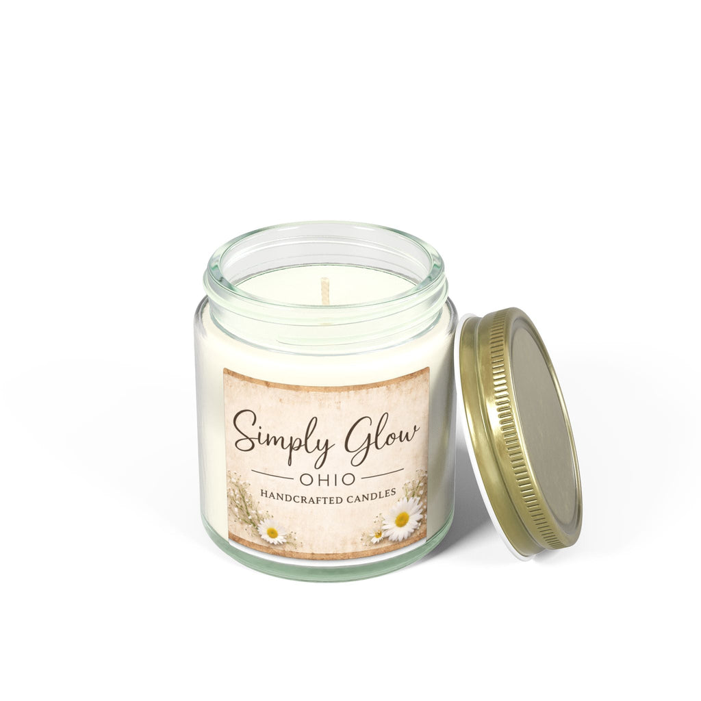 Scented Candles, Coconut Apricot Wax (4oz, 9oz) - Simply Glow Ohio