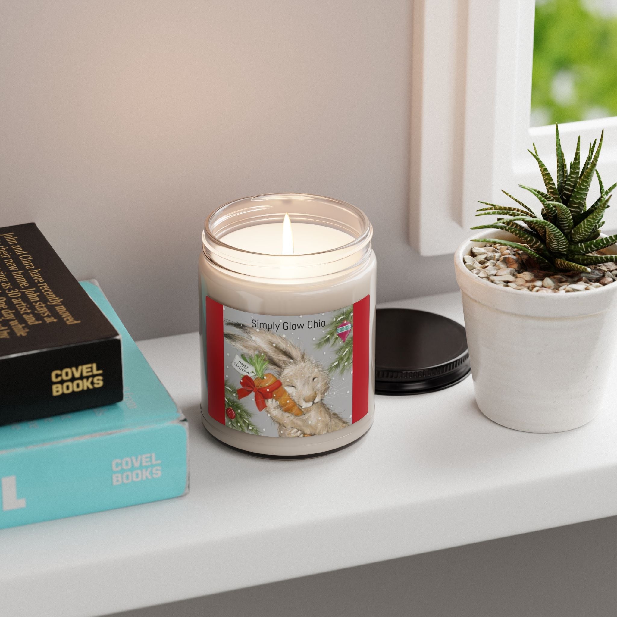 Scented Soy Candle, 9oz, Christmas, winter, home decor - Simply Glow Ohio