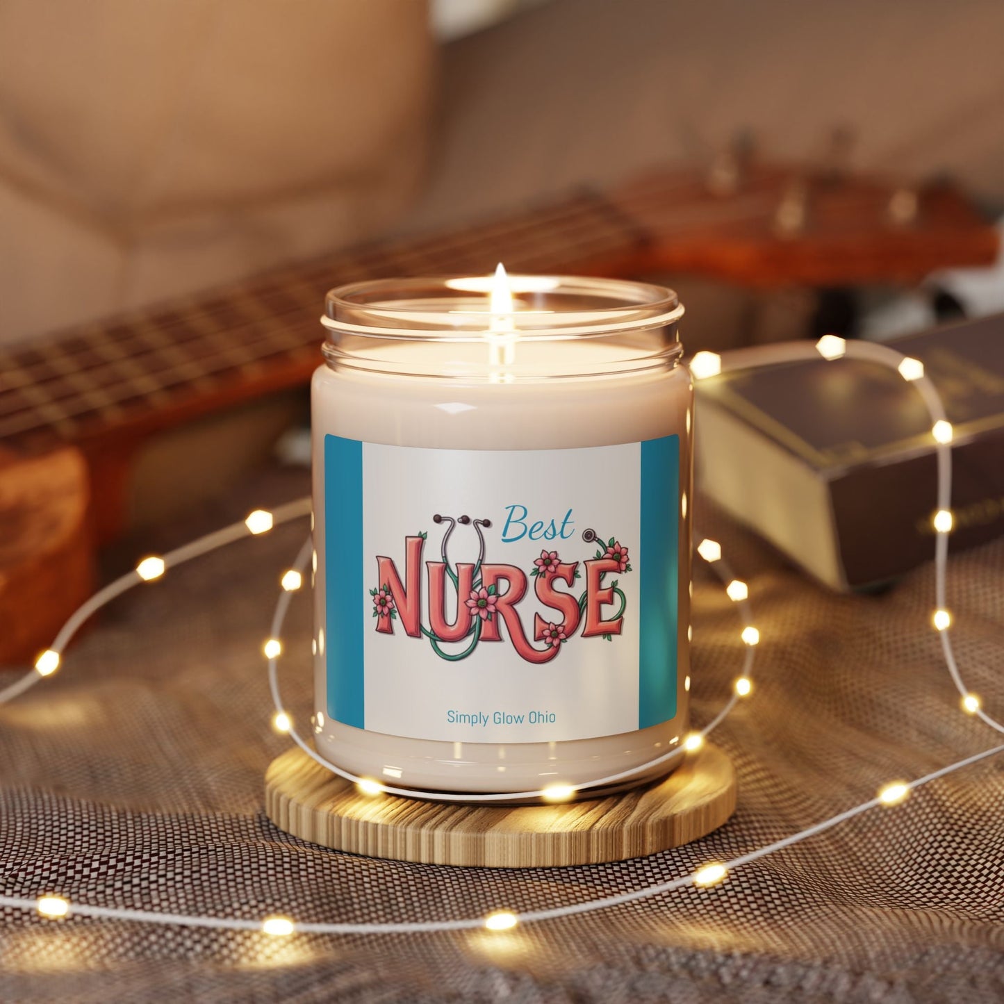 Scented Soy Candle, 9oz, Best Nurse gift - Simply Glow Ohio