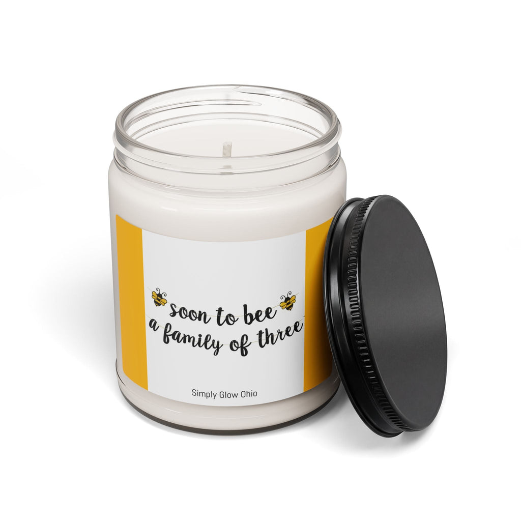 Scented Soy Candle, 9oz, Soon to be a family of 3, new baby design - Simply Glow Ohio