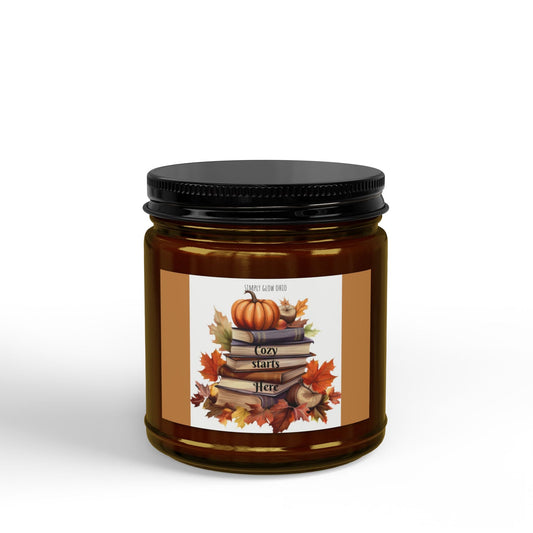 Scented Soy Candles with Black Lid, (4 and 9oz) - Simply Glow Ohio