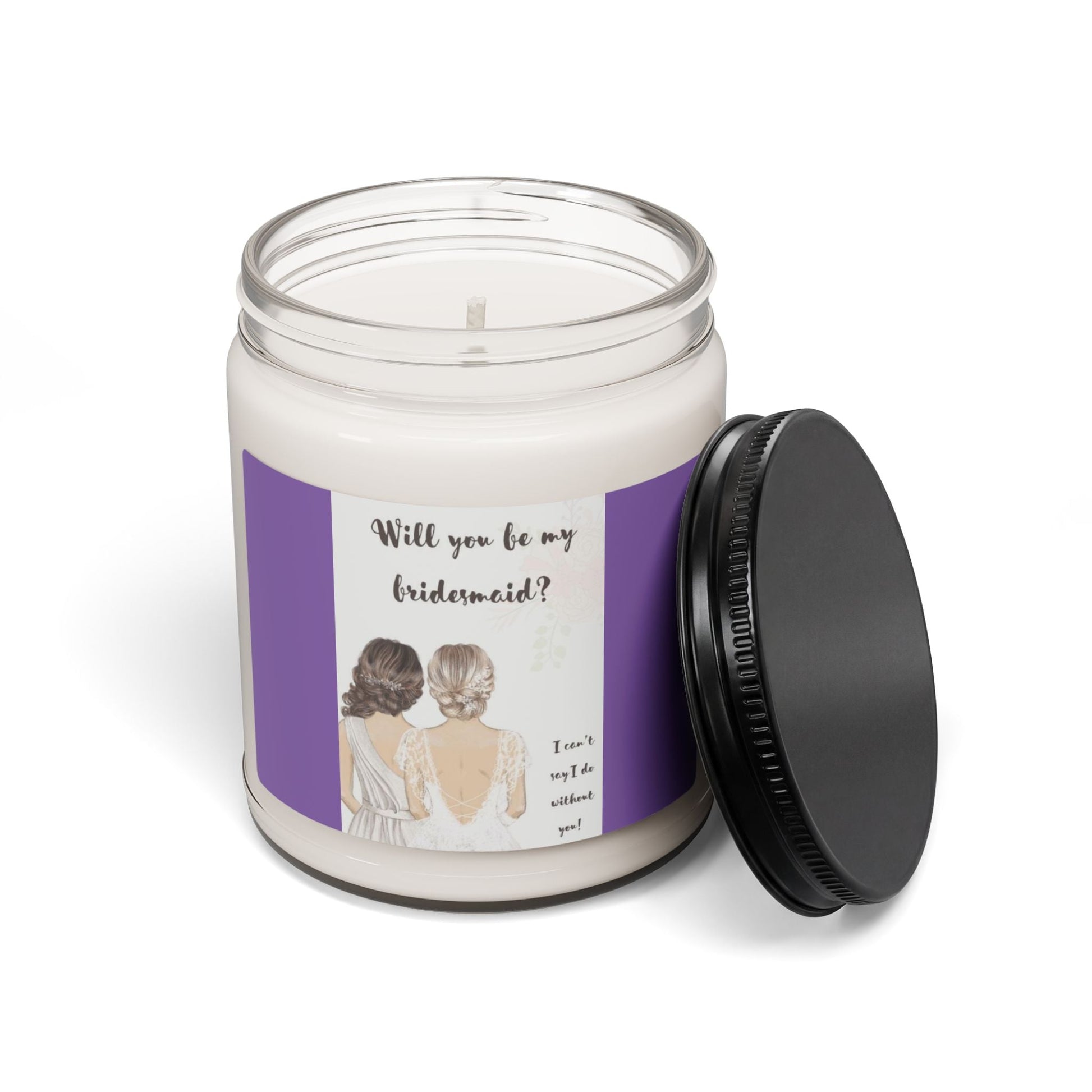 Scented Soy Candle, 9oz, bridesmaid, bridal party gifts - Simply Glow Ohio