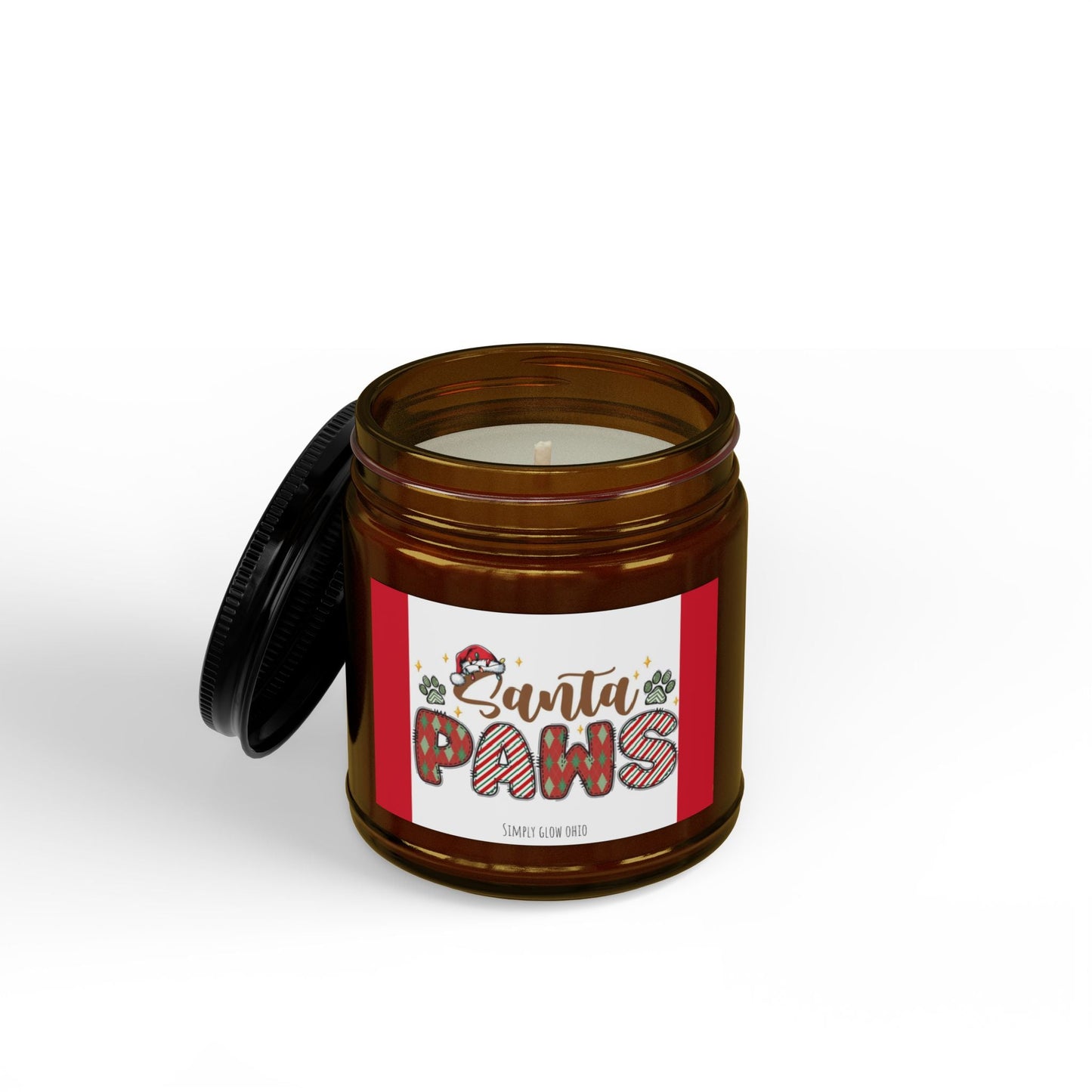 Scented Soy Candles with Black Lid, (4 and 9oz) - Simply Glow Ohio