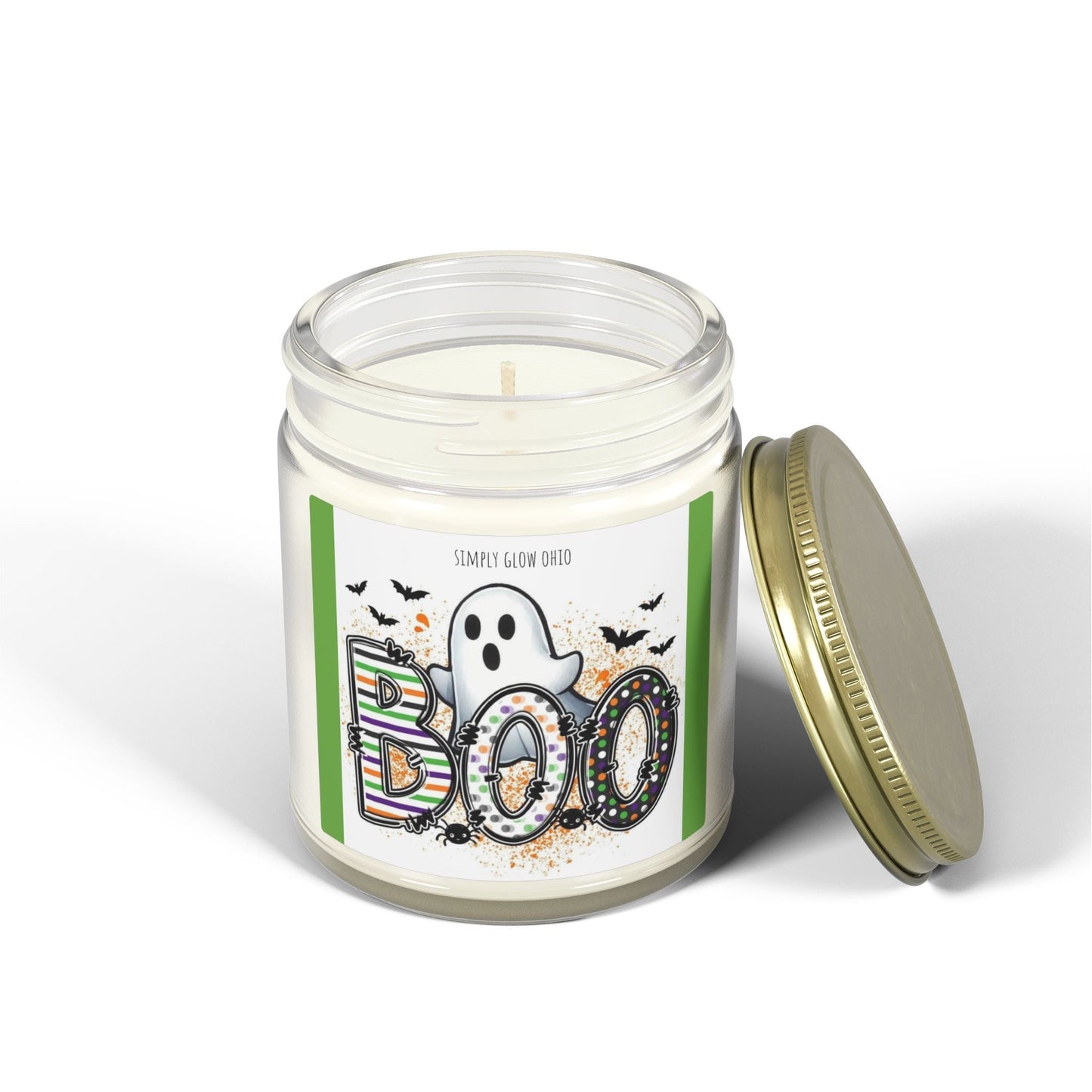 Scented Candles, Coconut Apricot Wax (4oz, 9oz) Halloween - Simply Glow Ohio