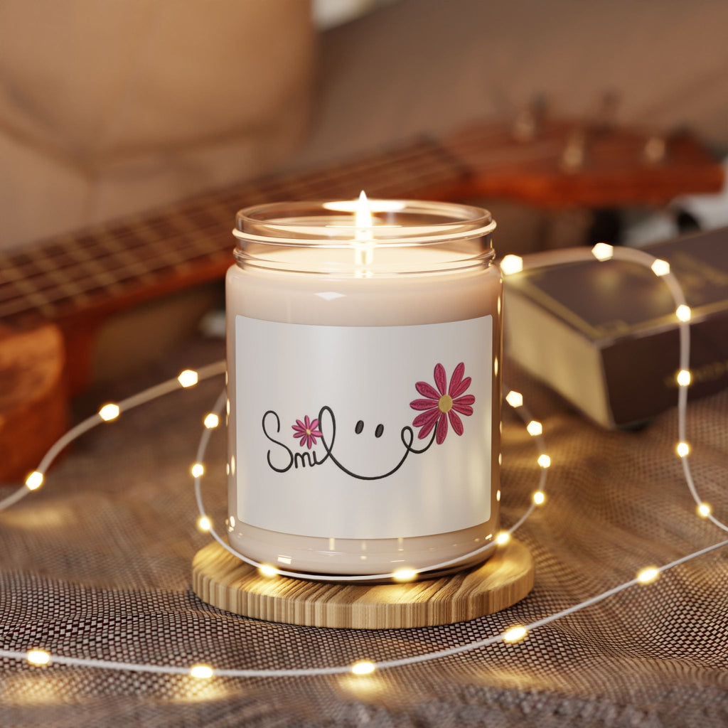 Scented Soy Candle, 9oz, Smile, inspirational, affirmation - Simply Glow Ohio