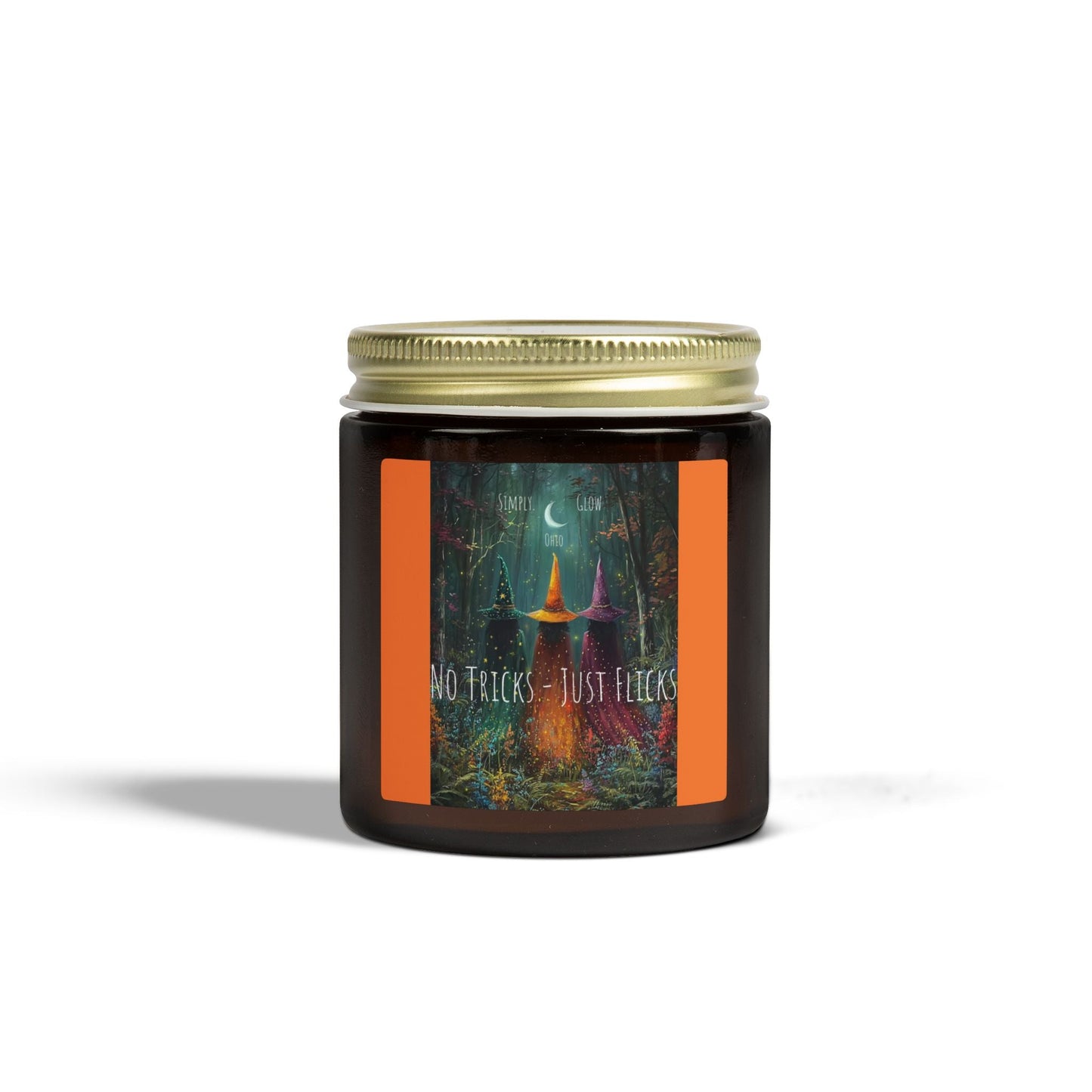 Scented Candles, Coconut Apricot Wax (4oz, 9oz) Halloween - Simply Glow Ohio
