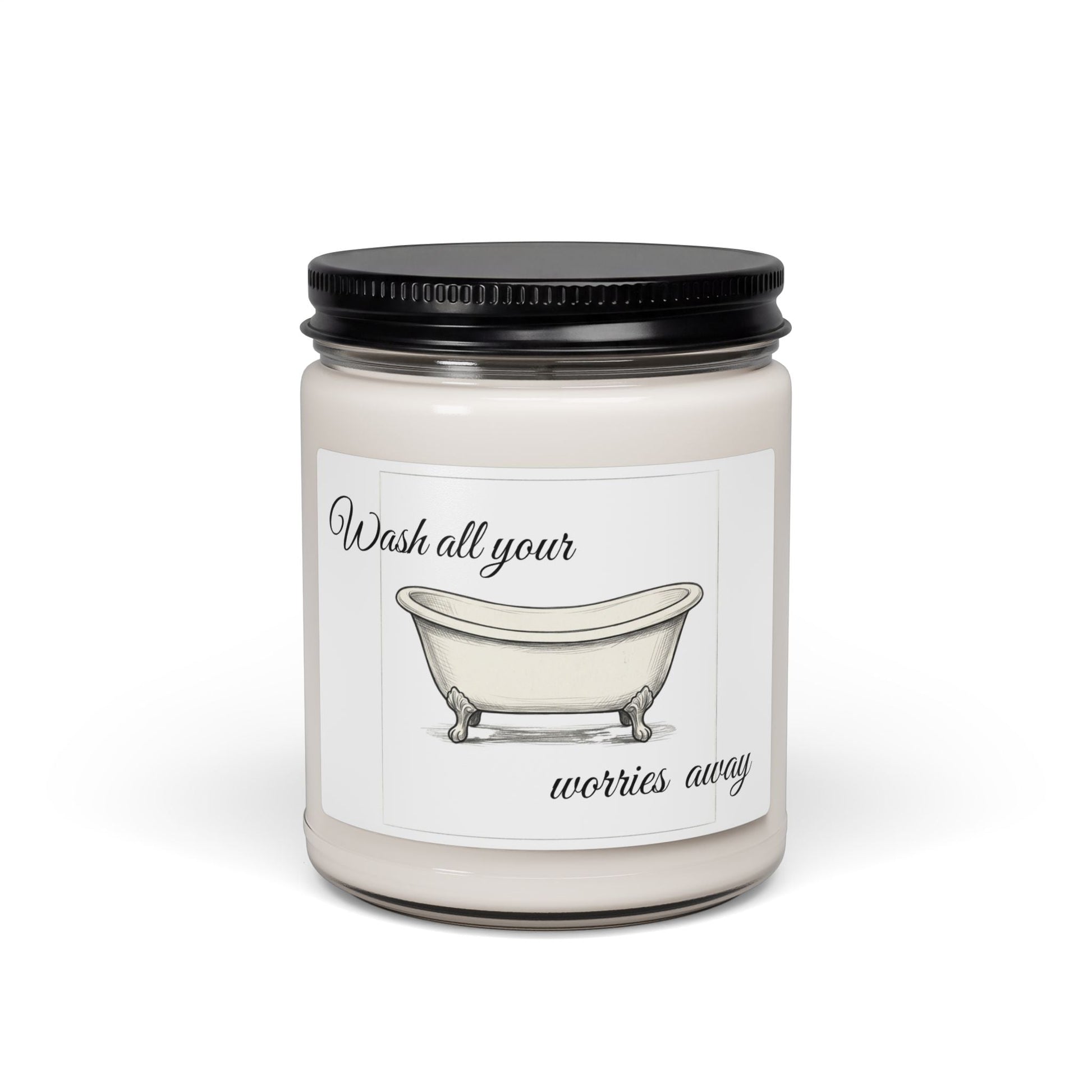 Clawfoot Bathtub soy candle | Wash All Your Worries Away jar candle - Simply Glow Ohio