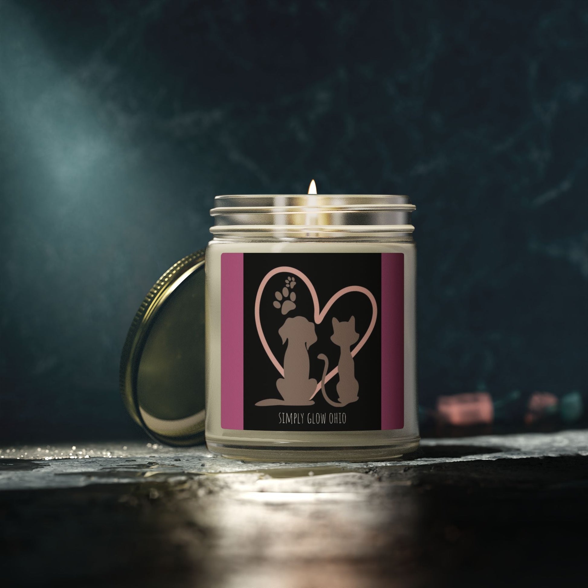 Scented Candles, Coconut Apricot Wax (4oz, 9oz) - Simply Glow Ohio