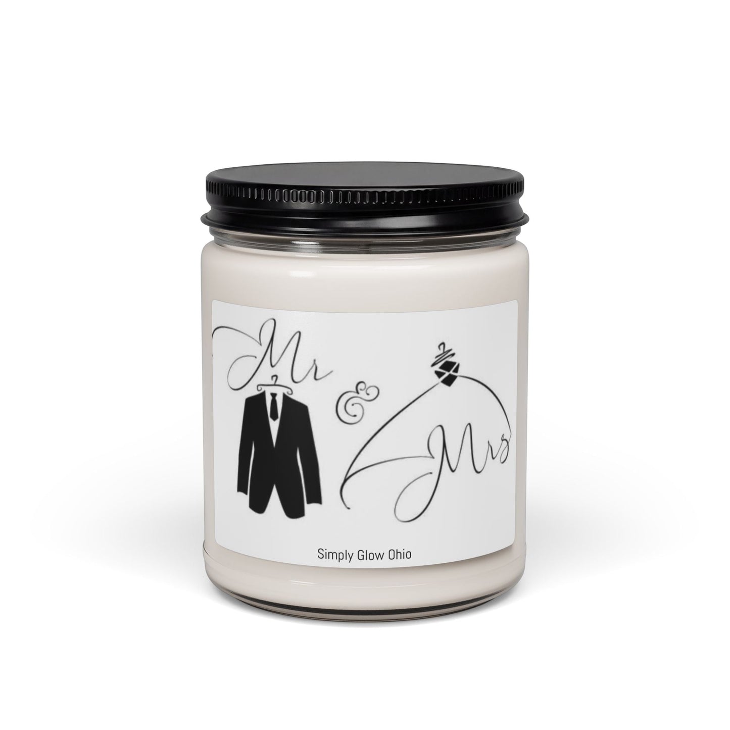 Scented Soy Candle, 9oz, wedding gift, wedding decor - Simply Glow Ohio