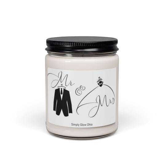 Scented Soy Candle, 9oz, wedding gift, wedding decor - Simply Glow Ohio