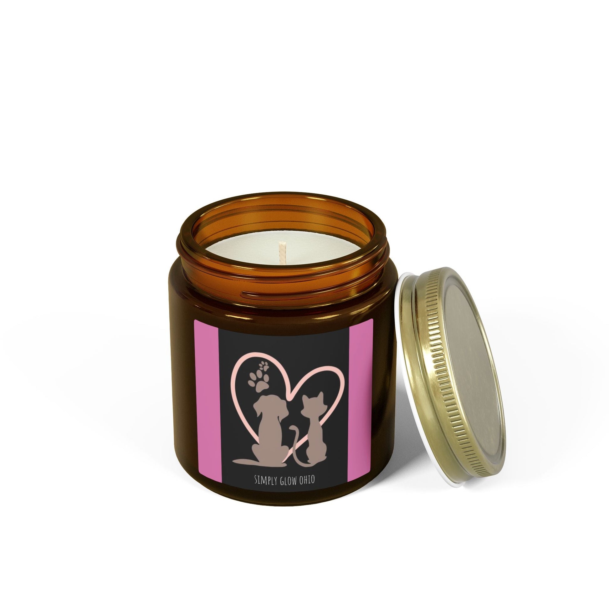 Scented Candles, Coconut Apricot Wax (4oz, 9oz) - Simply Glow Ohio