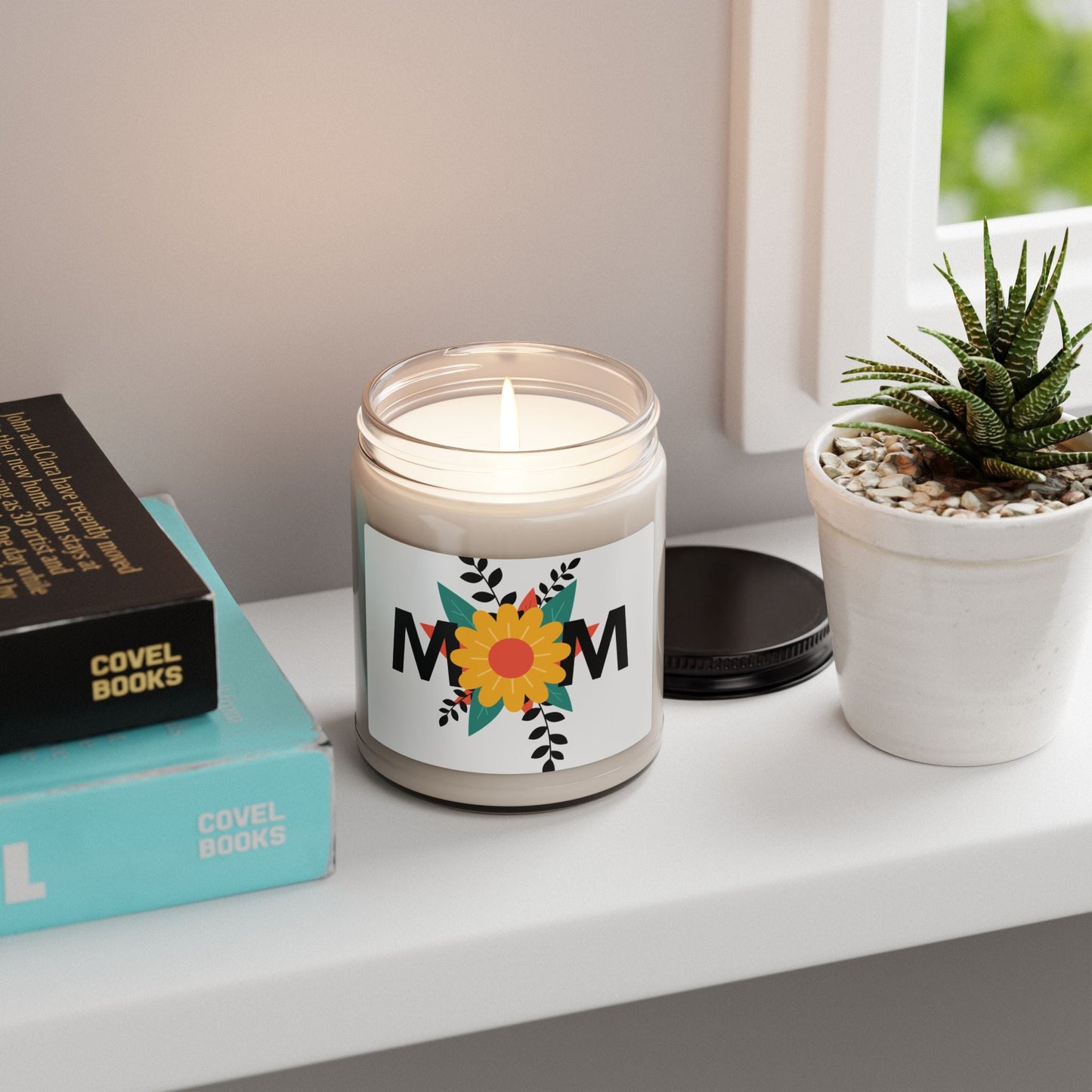 Sunflower MOM Candle | Scented Soy Candle, 9oz - Simply Glow Ohio
