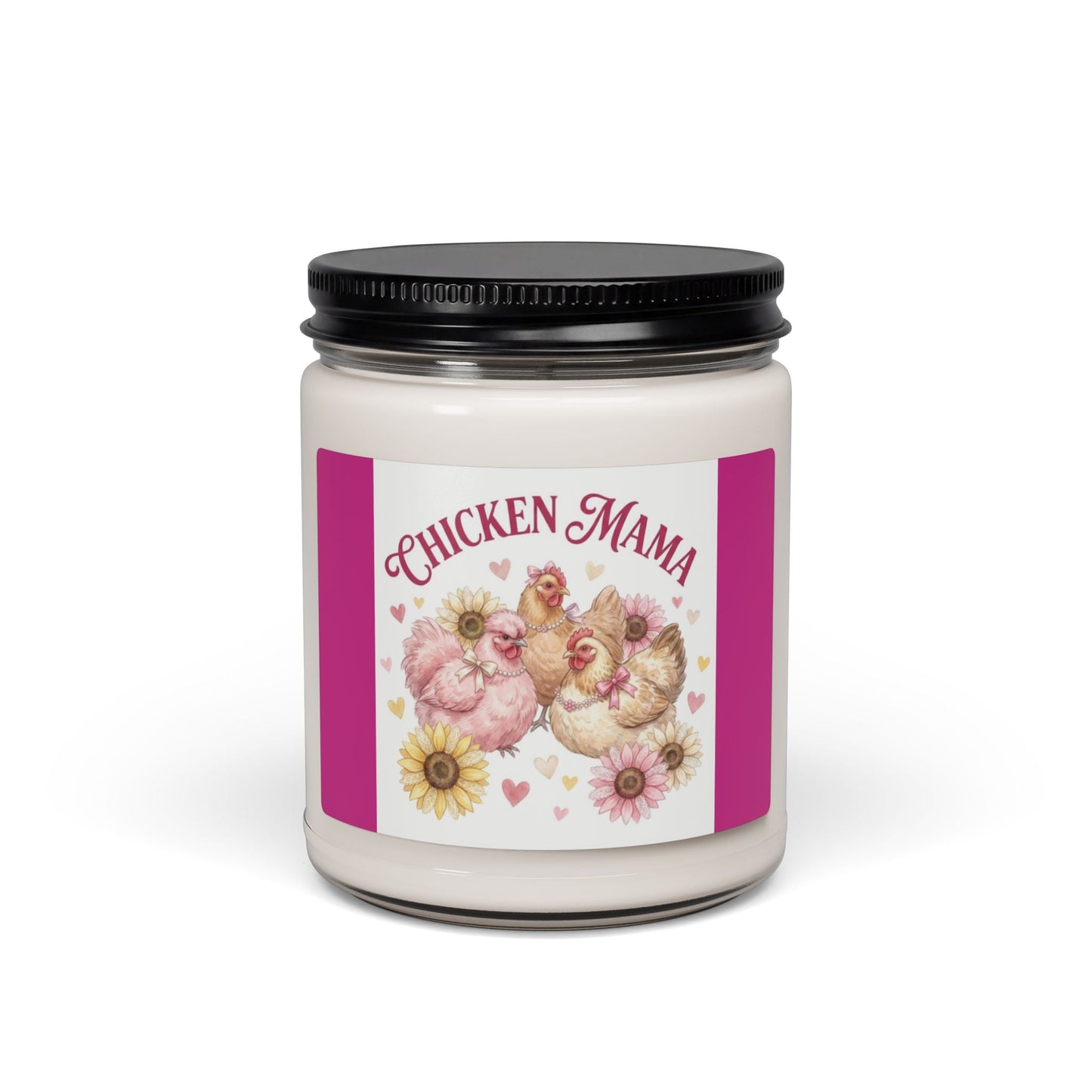 Scented Soy Candle, 9oz, chicken farmhouse decor - Simply Glow Ohio