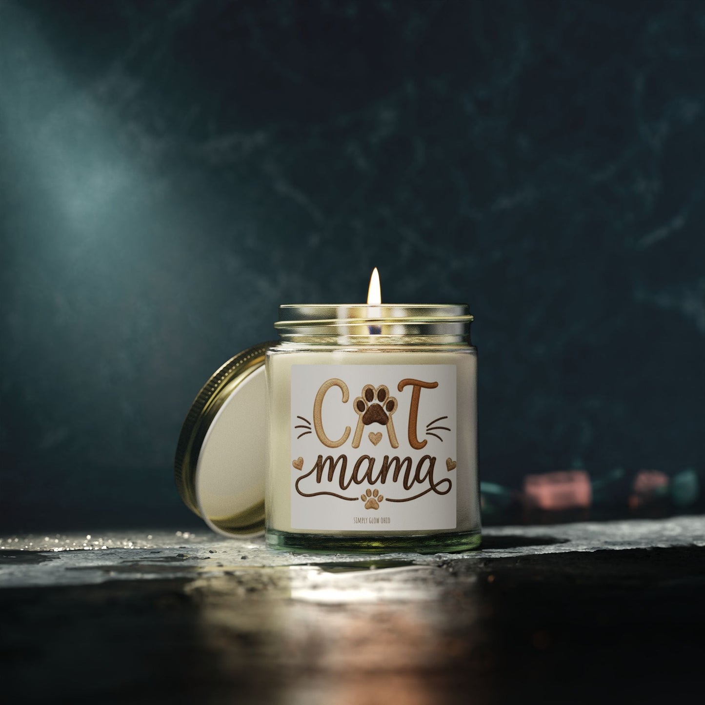 Scented Candles, Coconut Apricot Wax (4oz, 9oz) - Simply Glow Ohio