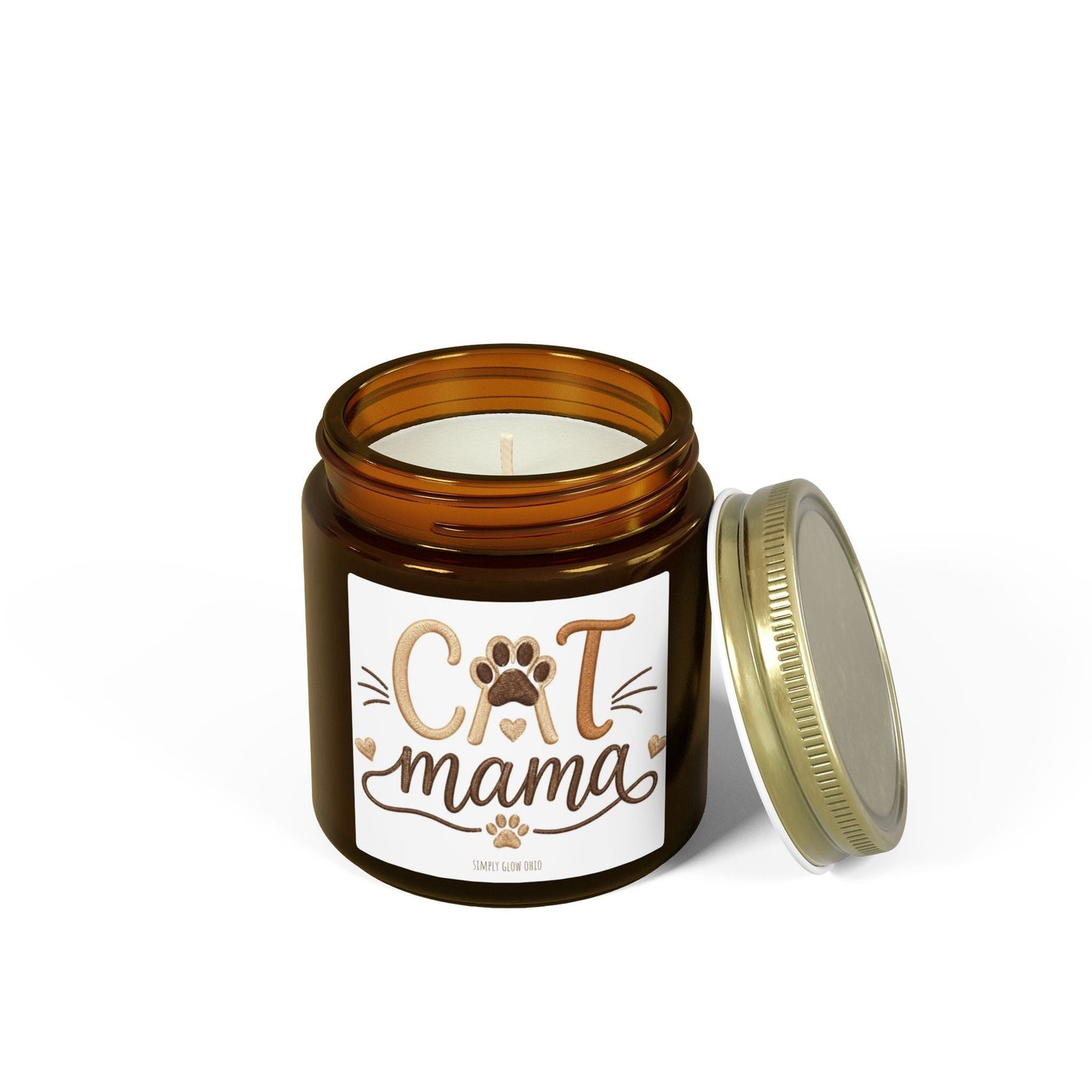 Scented Candles, Coconut Apricot Wax (4oz, 9oz) - Simply Glow Ohio