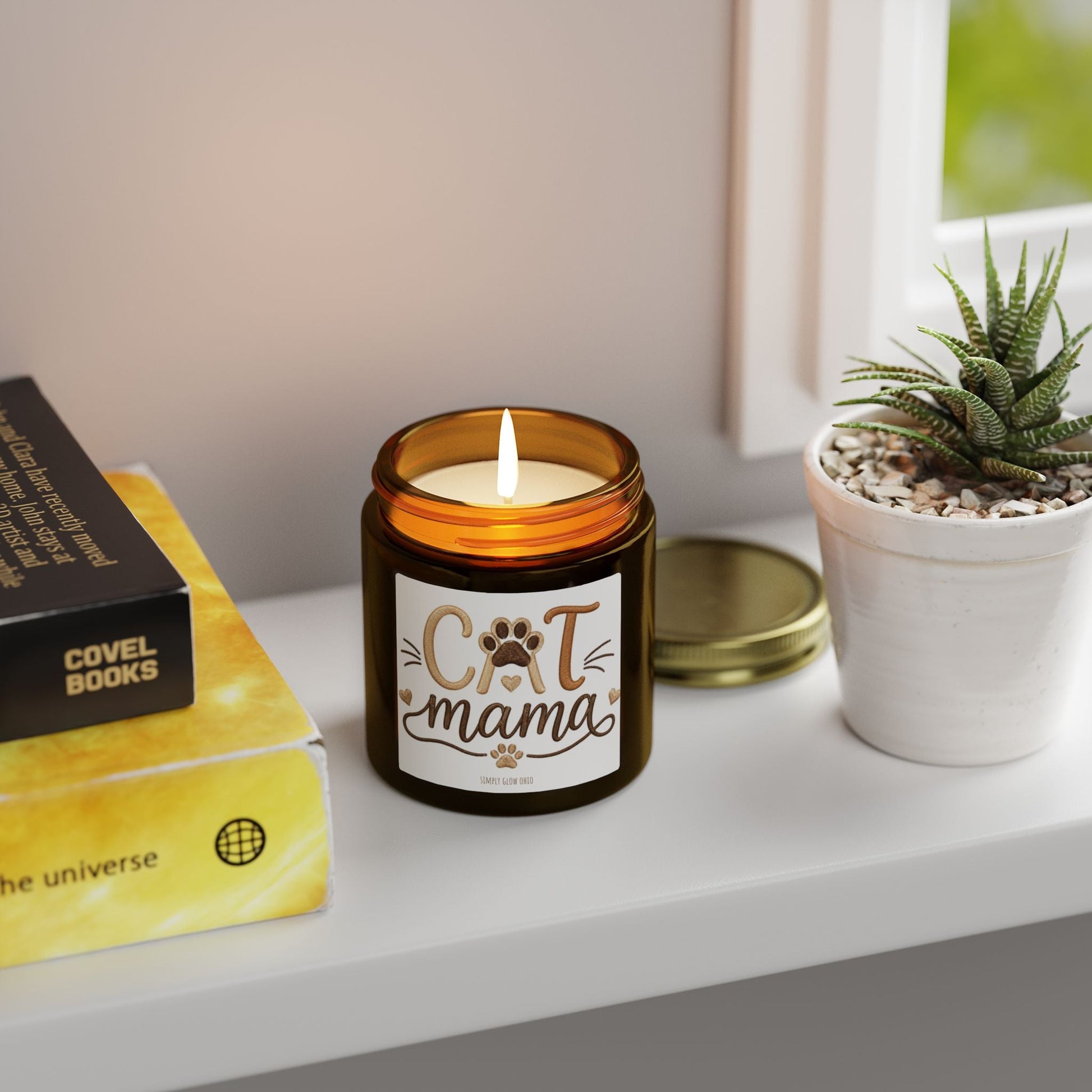 Scented Candles, Coconut Apricot Wax (4oz, 9oz) - Simply Glow Ohio