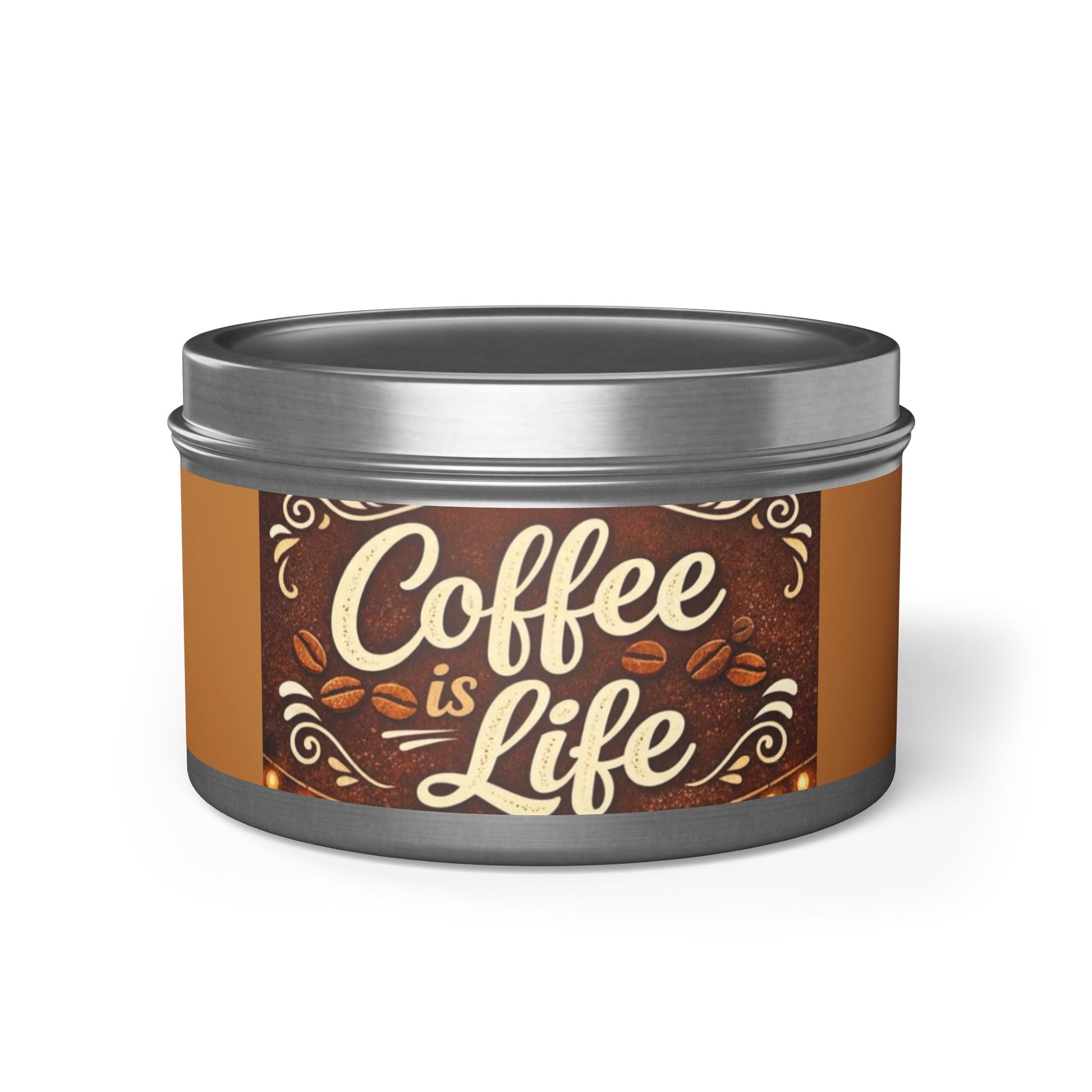 4/8oz Tins, Coconut Soy Candles, for coffee lovers - Simply Glow Ohio