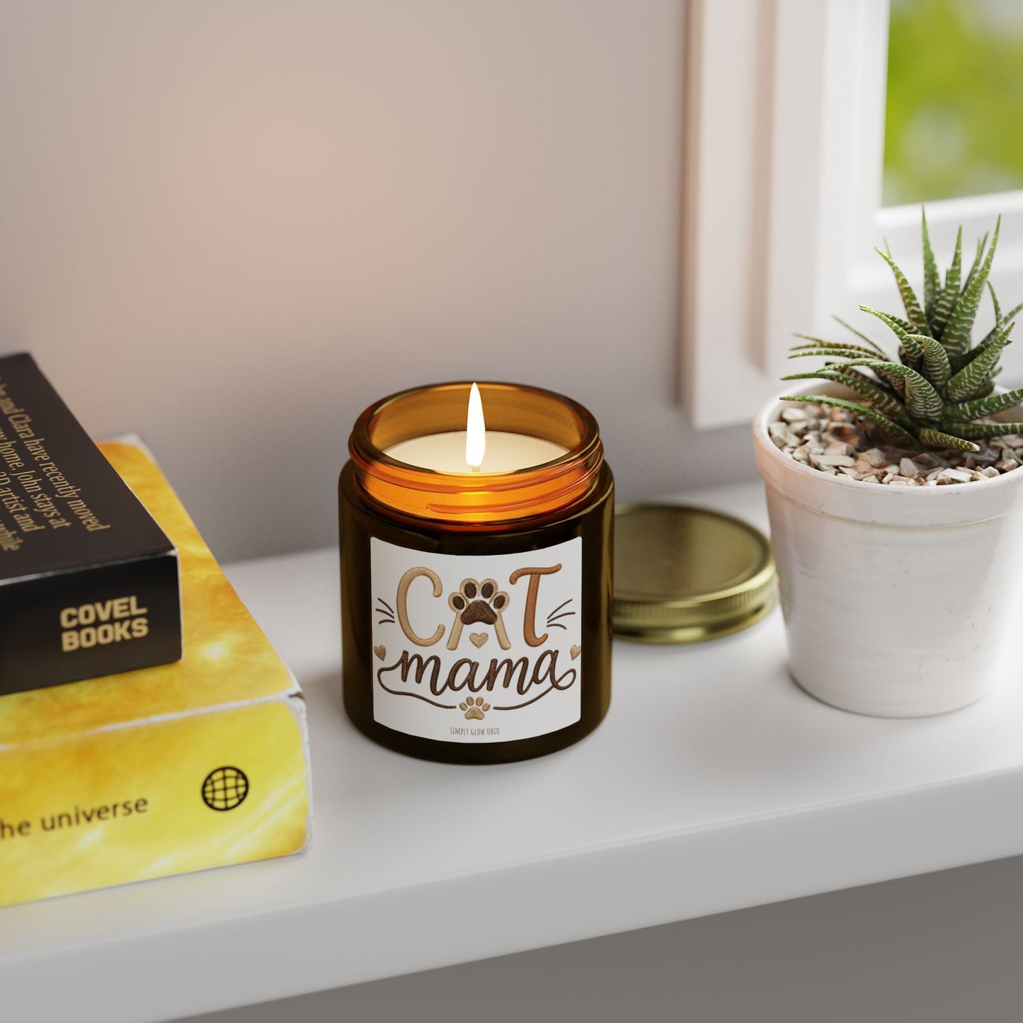 Scented Candles, Coconut Apricot Wax (4oz, 9oz) - Simply Glow Ohio